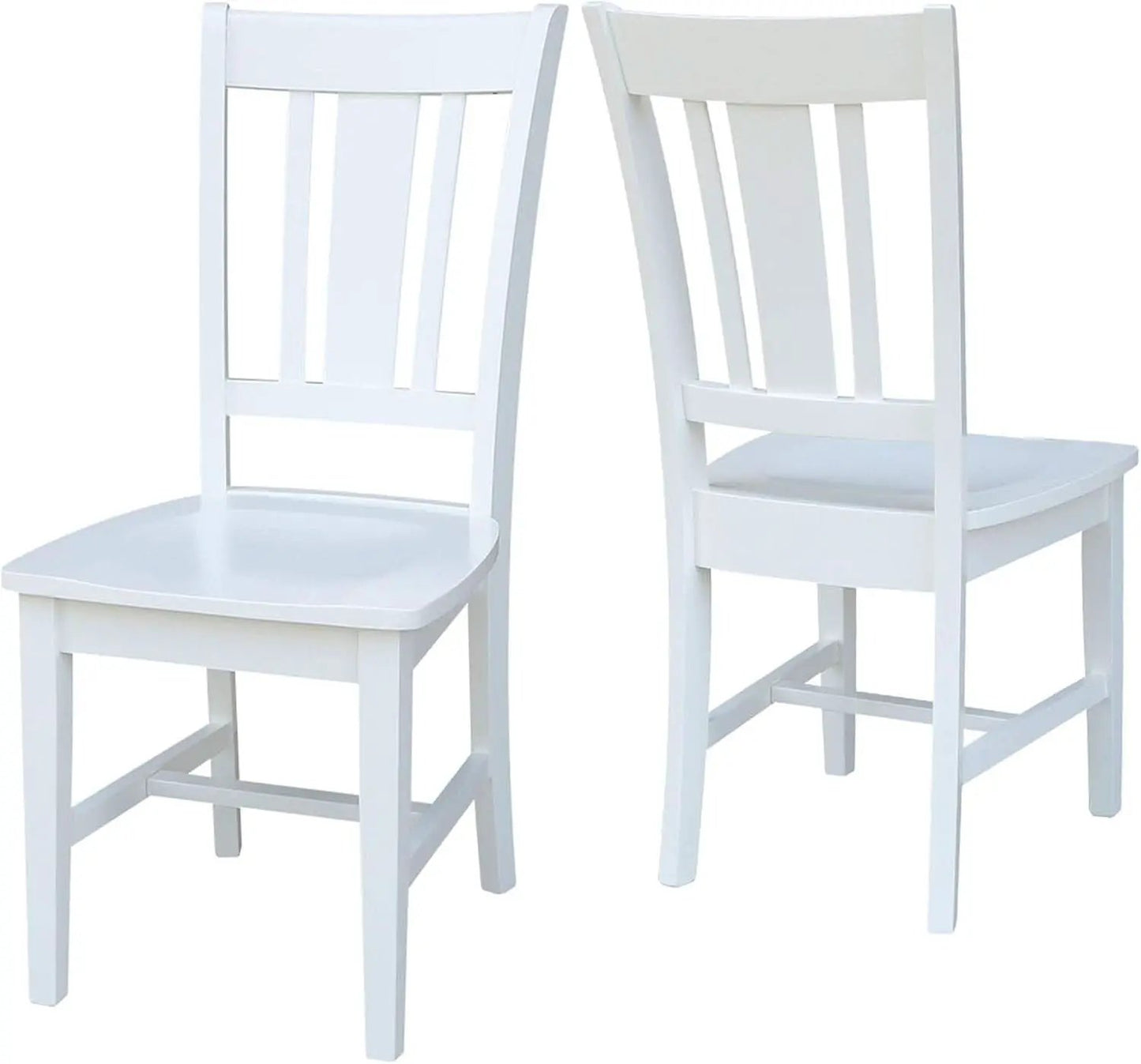 Set of Two White San Remo Splatback Dining Chairs from PriceLows™