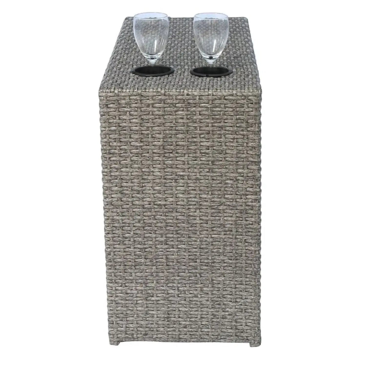 Modular Wicker Patio Seating Group | HDPE Wicker | Rustproof Aluminum Frame | 10 Thick Cushions