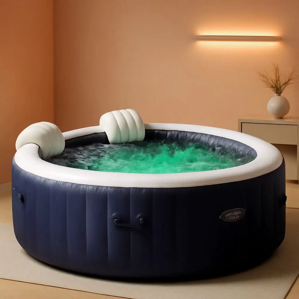 Purespa Bubble Massage Spa Set For Six With Contoured Headrests And Energy Efficient Spa Cover from PriceLows™