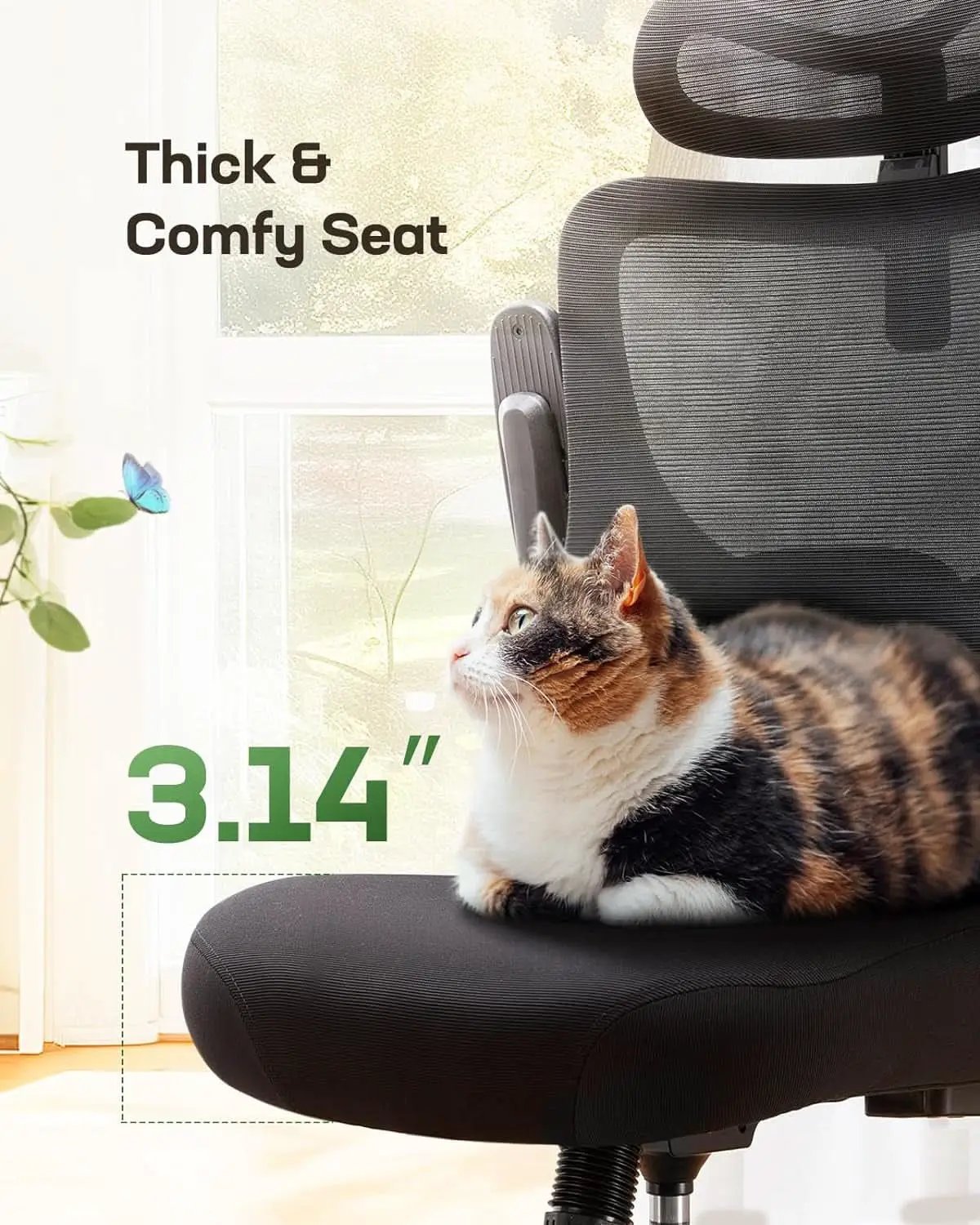 Ergonomic High Back Mesh Office Chair With Adjustable Lumbar Support from PriceLows™
