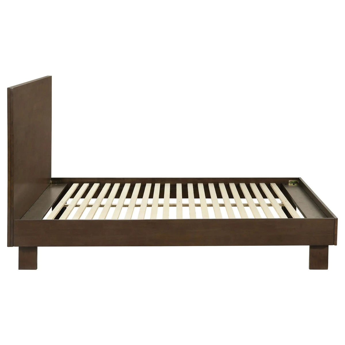 Glenwood 48-inch Queen Platform Panel Bed Warm | 62.5 x 83.5 x 48 in | Wood | Brown