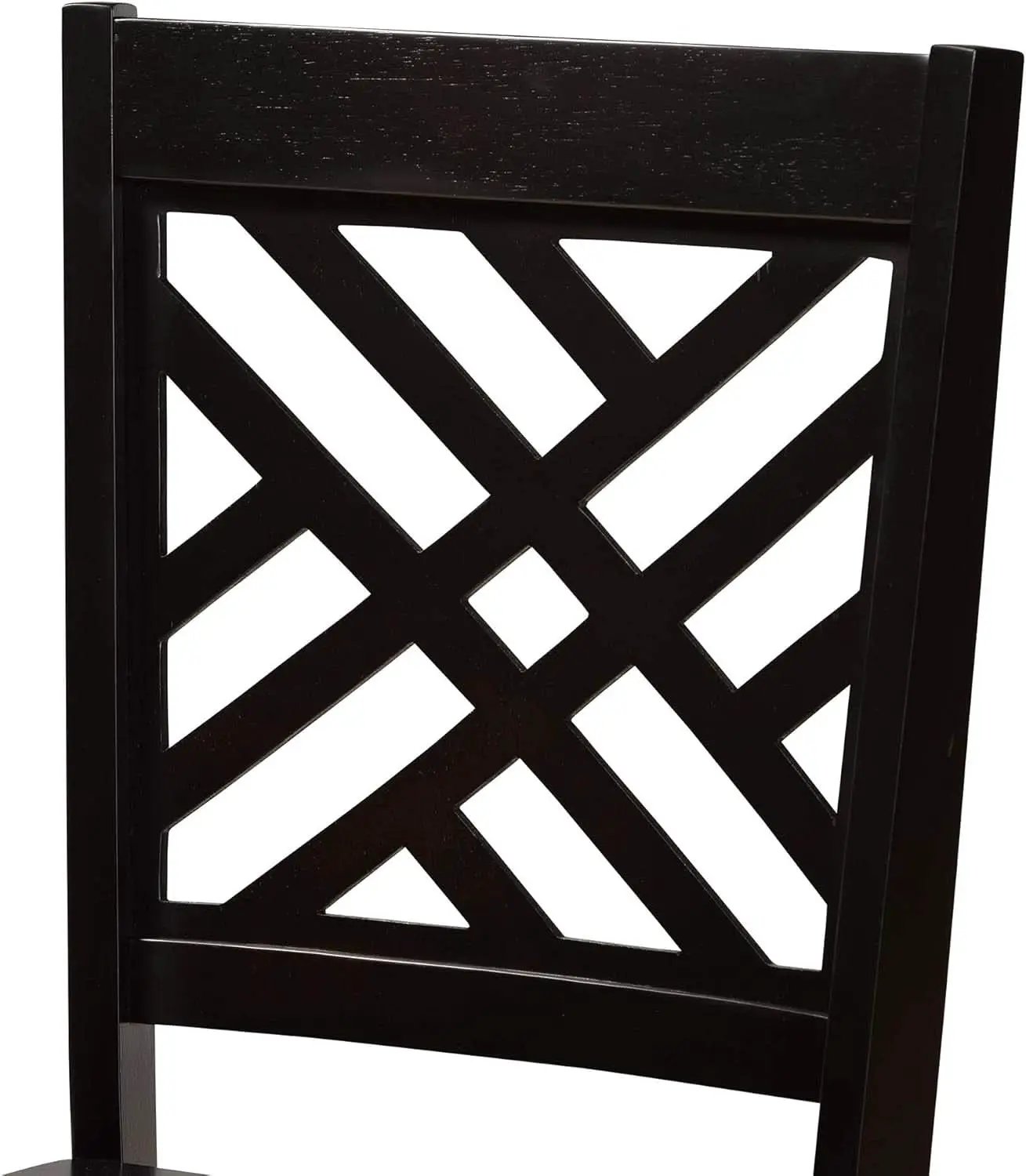 Caron Dark Brown Wood Dining Chairs Set Two Piece Collection from PriceLows™