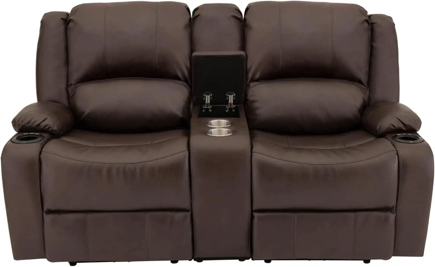 Powered Wall Hugger RV Recliner Sofa Loveseat 67In Chestnut from PriceLows™