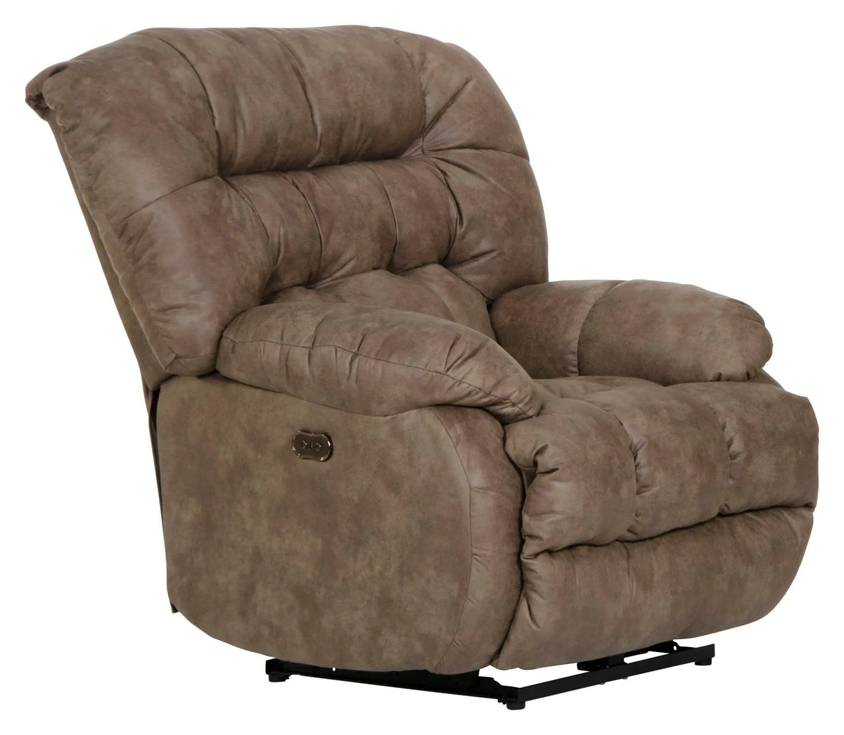 Benny Power Wall Hugger Recliner Reclining Chair | 40 x 42 x 43 in | Polyester & Fabric | Coffee