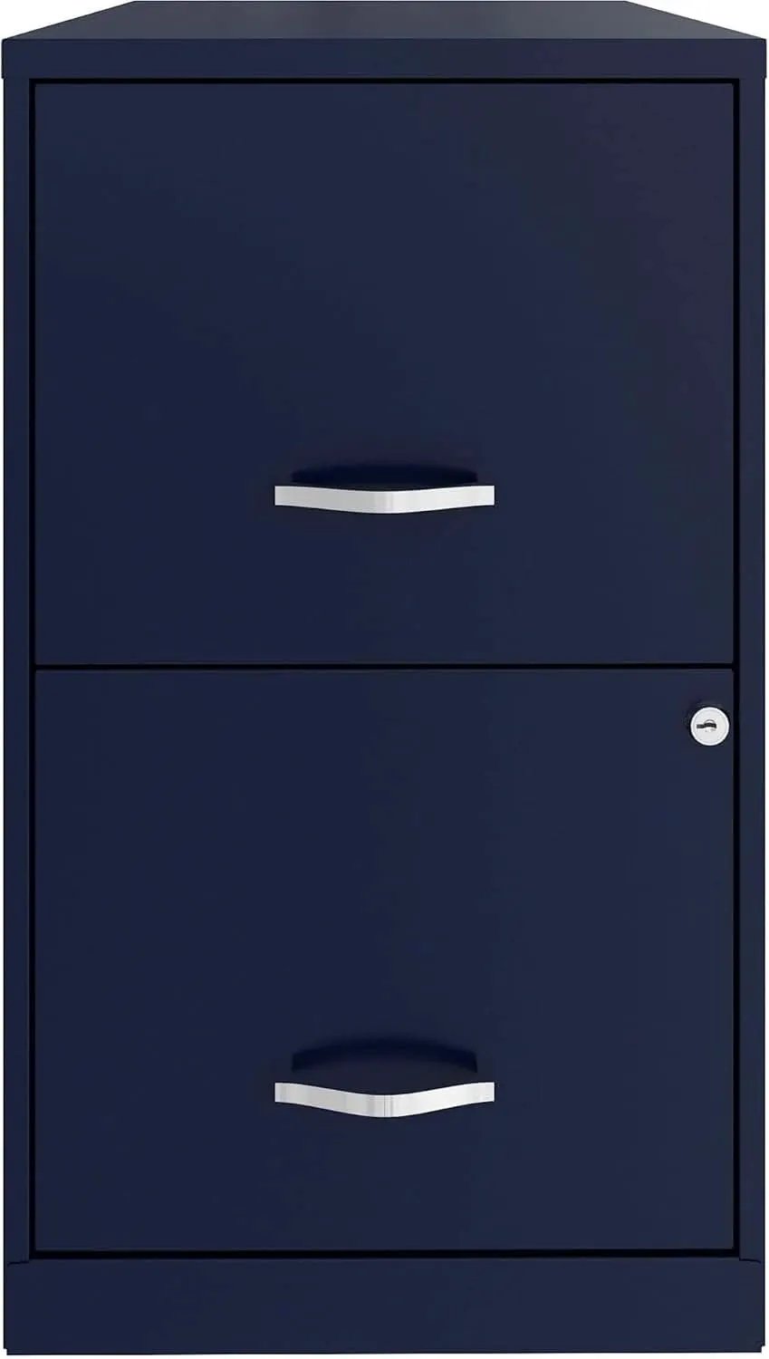 Navy Two Drawer File Cabinet With Smooth Glide Drawers, 14.2 By 18 By 24.5 Inches from PriceLows™