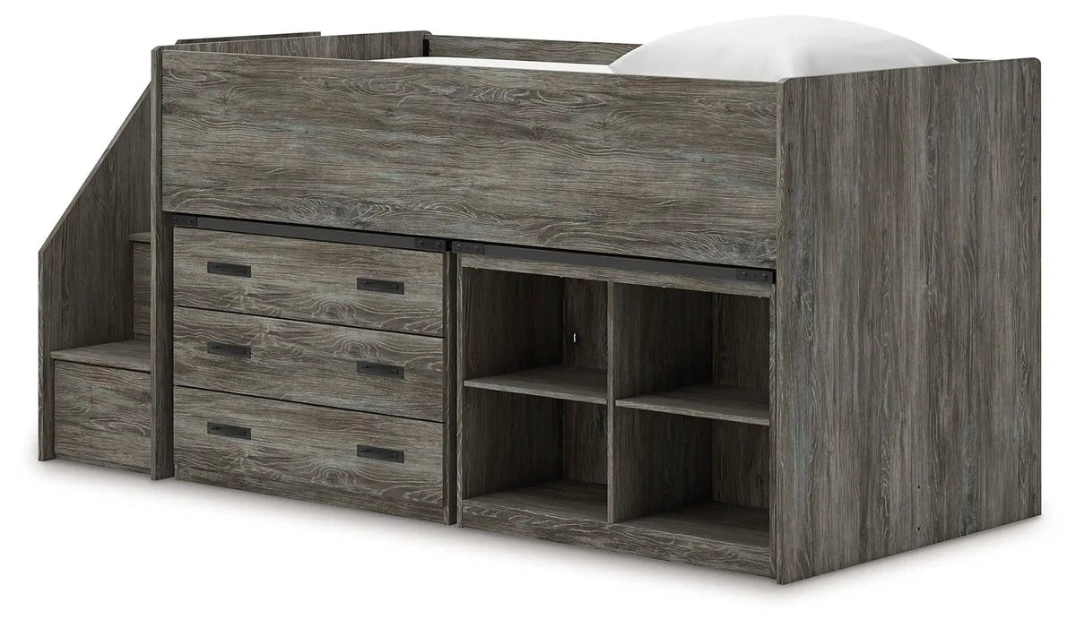 Frandern Loft Bed | 6 Pieces | Metal | Bedroom