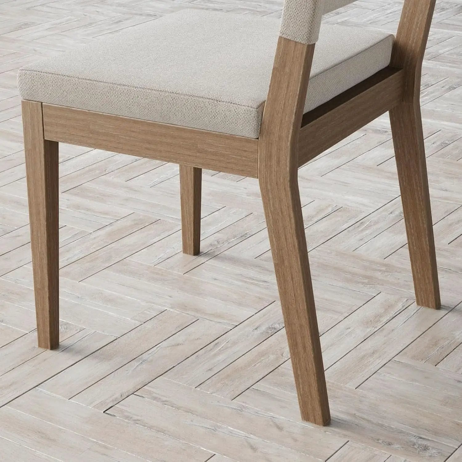 Linus Upholstered Dining Chair With Rubberwood Legs from PriceLows™