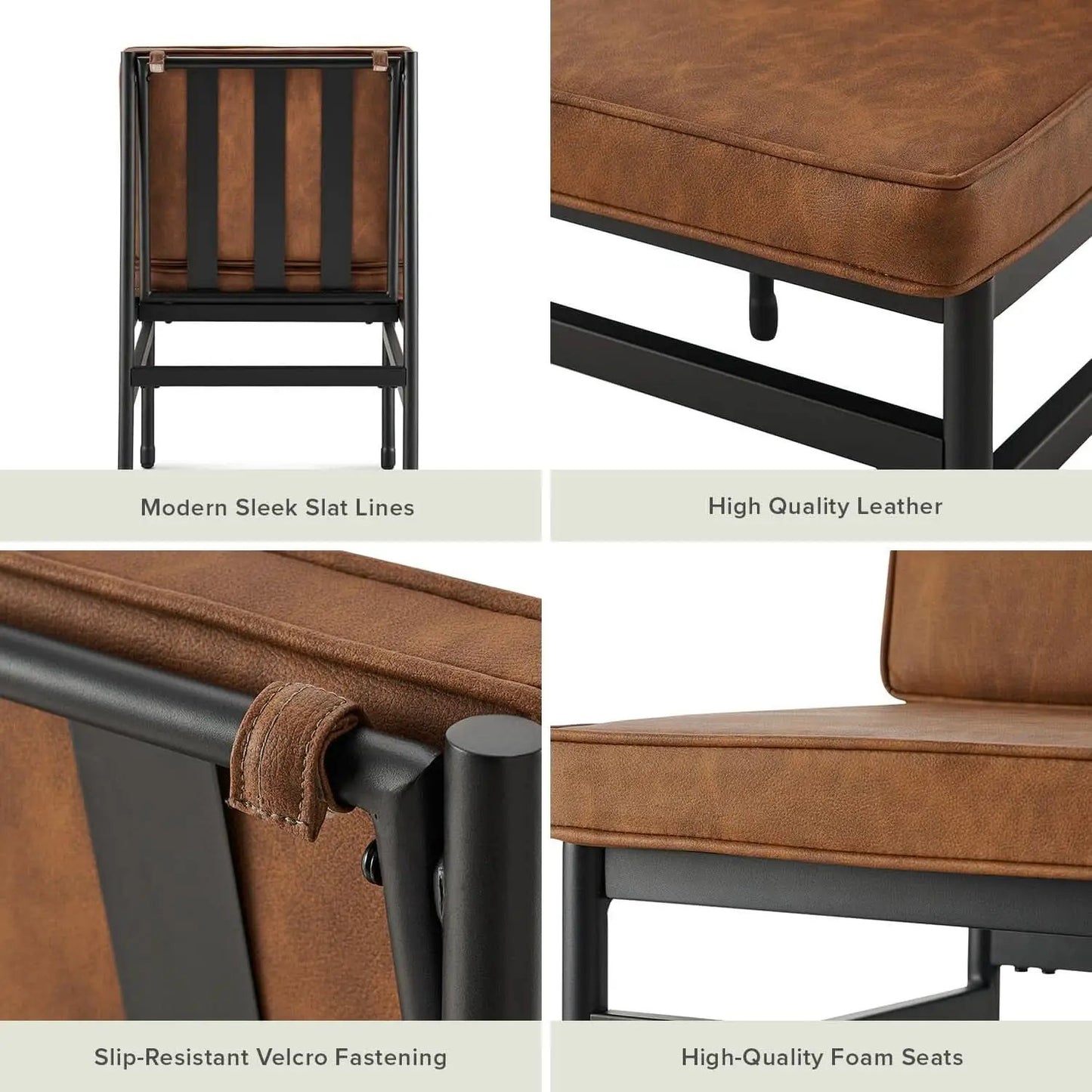 Black Dining Chairs With Removable Cushion Covers French from PriceLows™