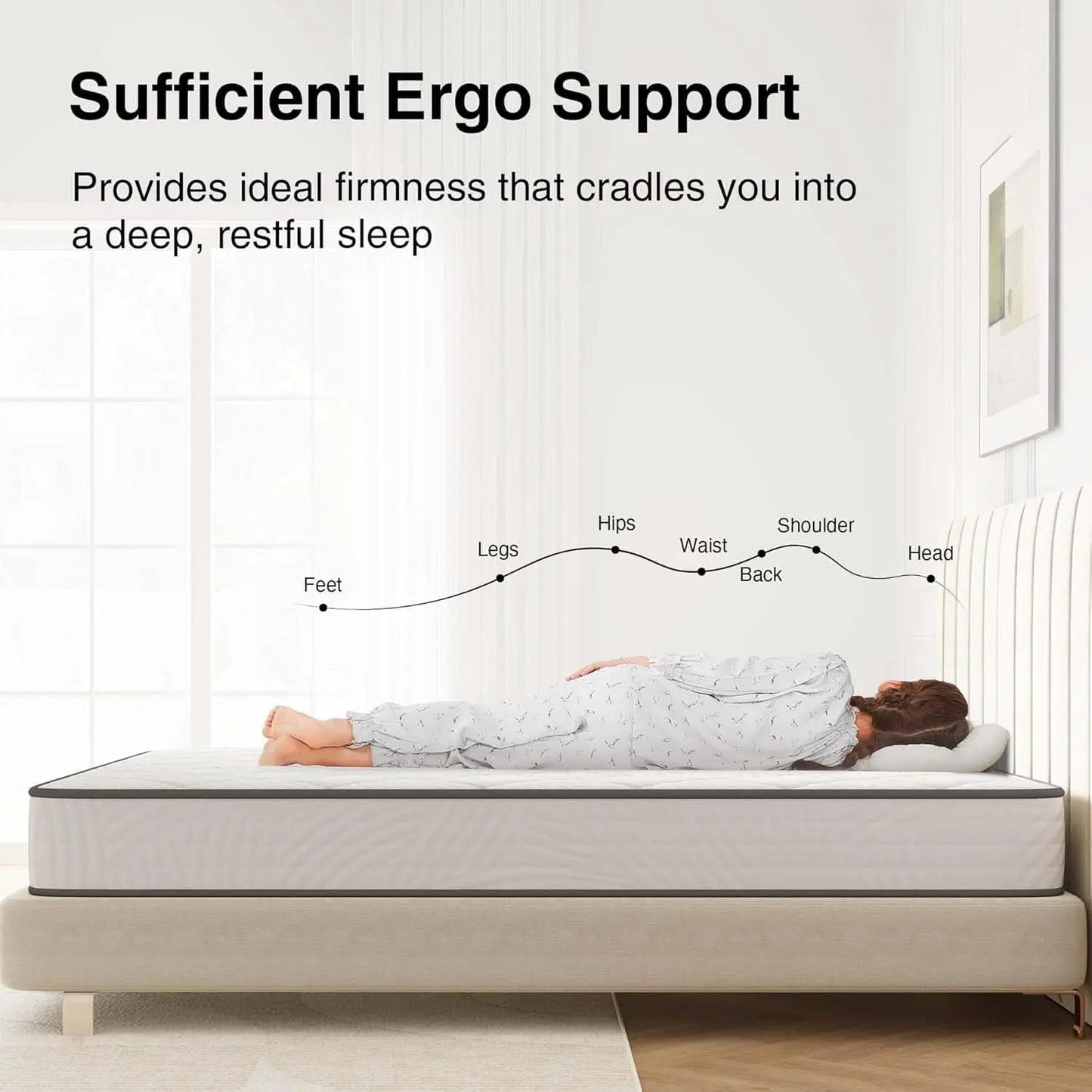 Twin XL Hybrid Mattress Featuring Motion Isolation from PriceLows™