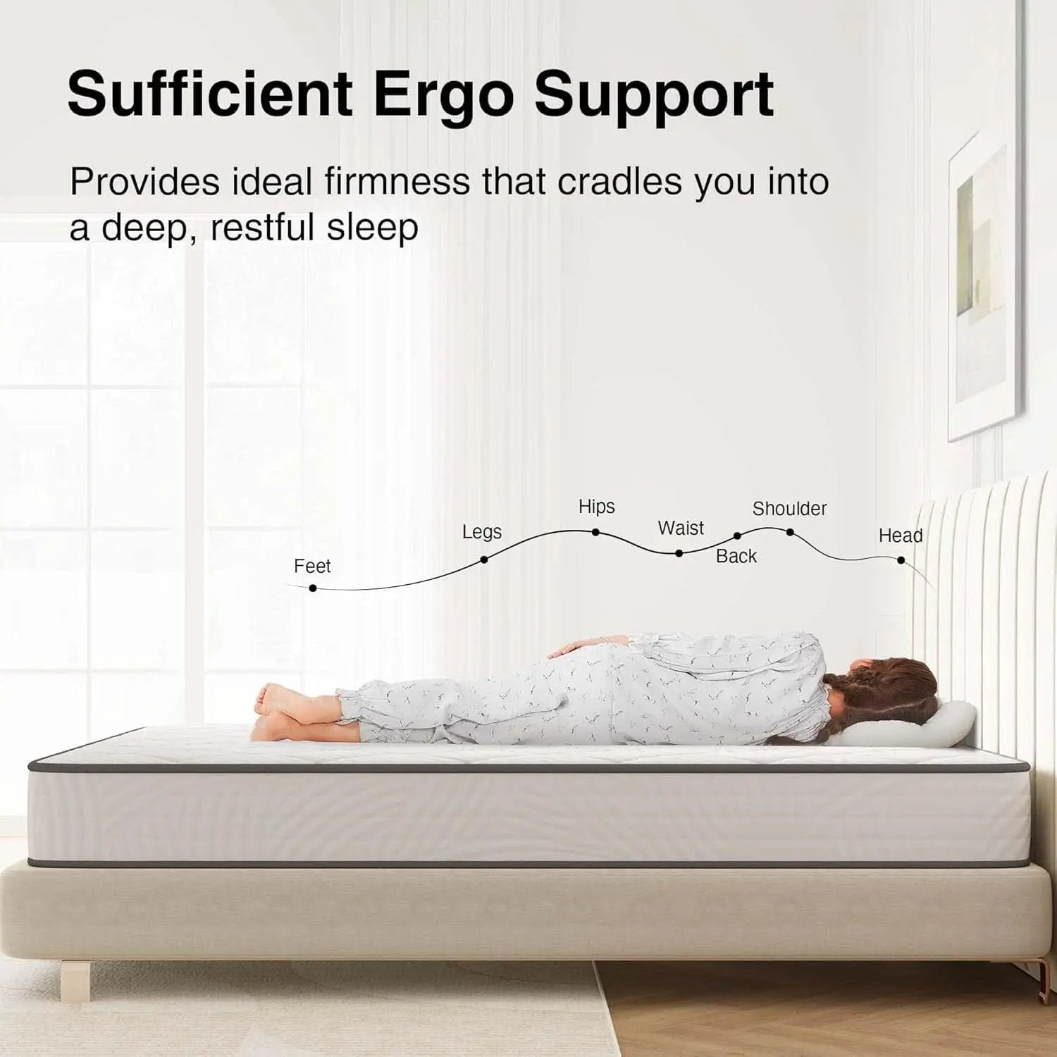 Twin XL Hybrid Mattress Featuring Motion Isolation from PriceLows™