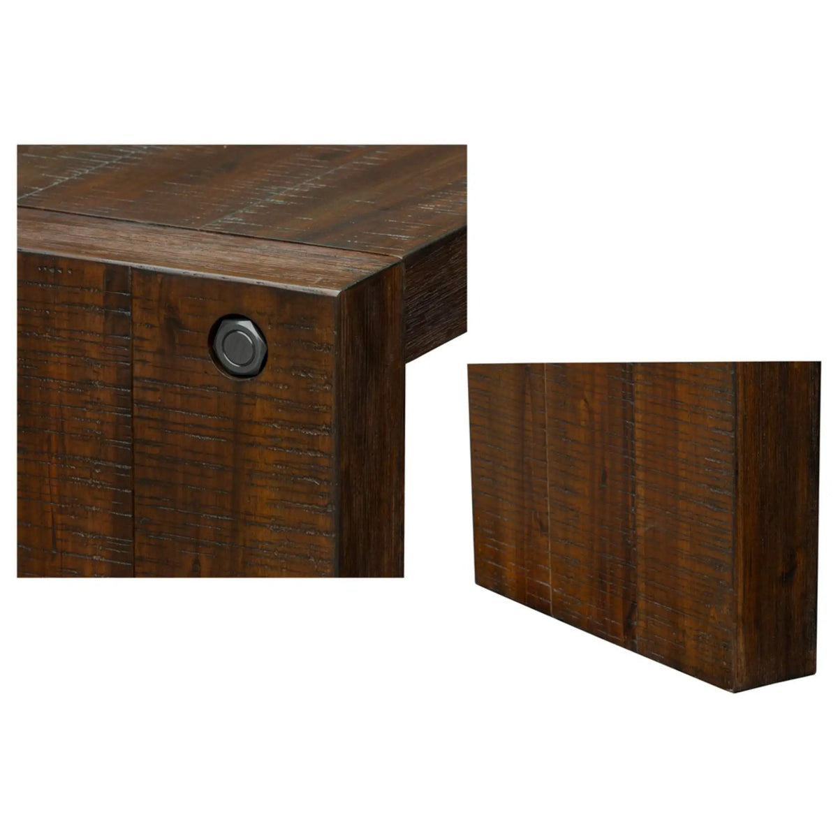 Modern Console Table | 54 Inch Width | Solid Wood Construction | Clean-Lined Design