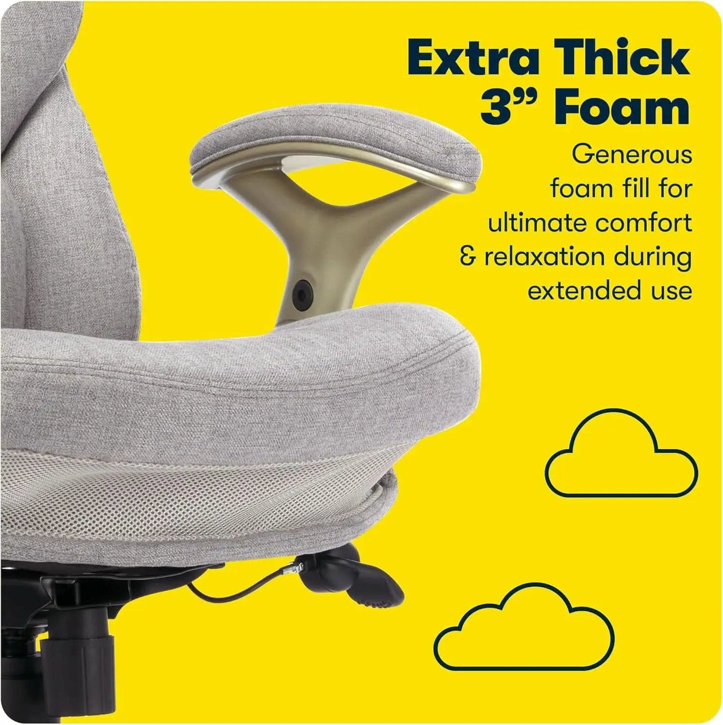 Ergonomic Executive Office Chair With Motion Technology Gray from PriceLows™