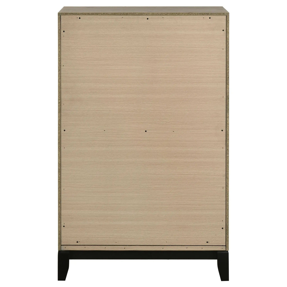 Valen 5-drawer Bedroom Chest of Drawers Light | 31.25 x 16.25 x 50.5 in | Rubberwood & Engineered Wood | Taupe