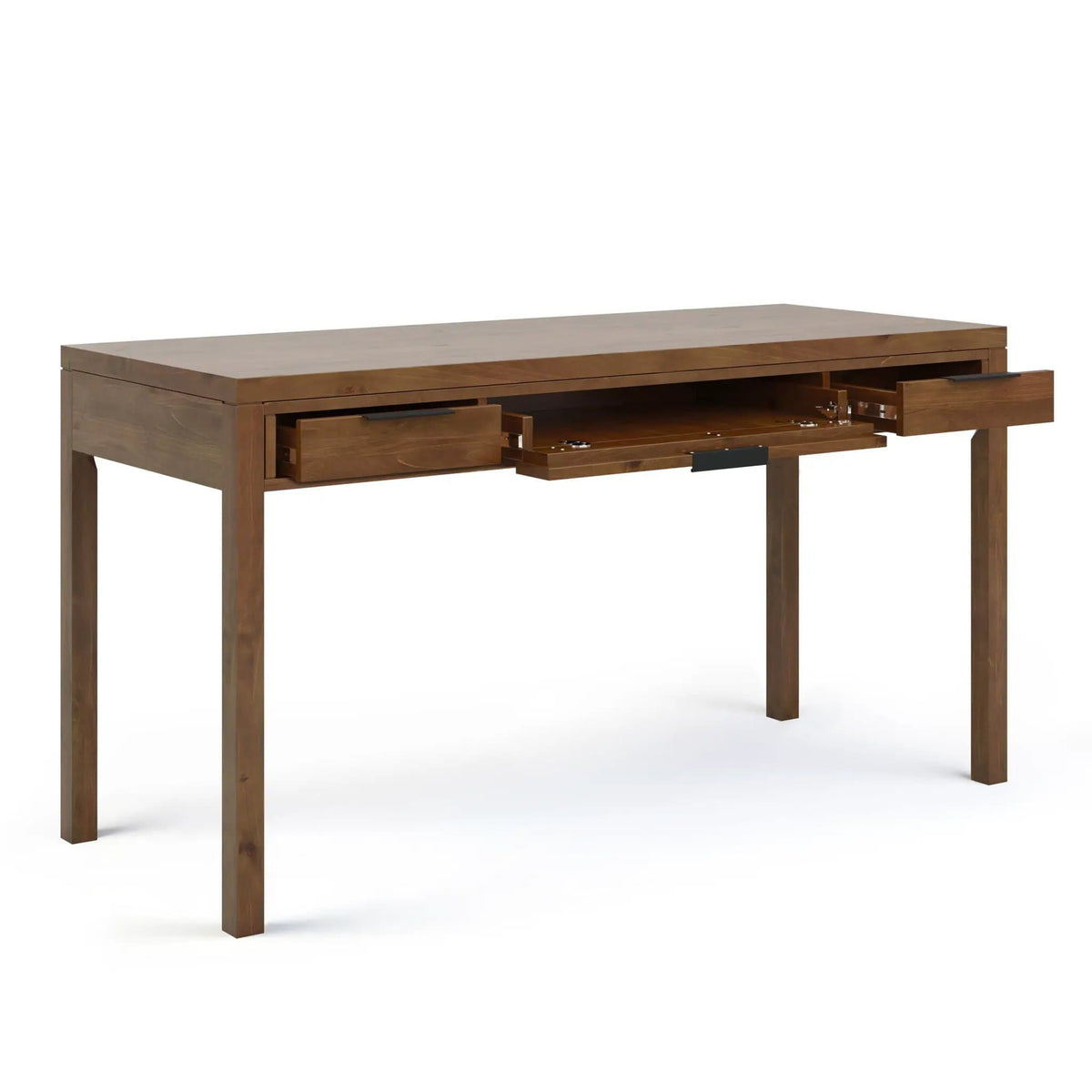 Hollander Handcrafted Desk | 4 Pieces | Solid Wood | Home Office
