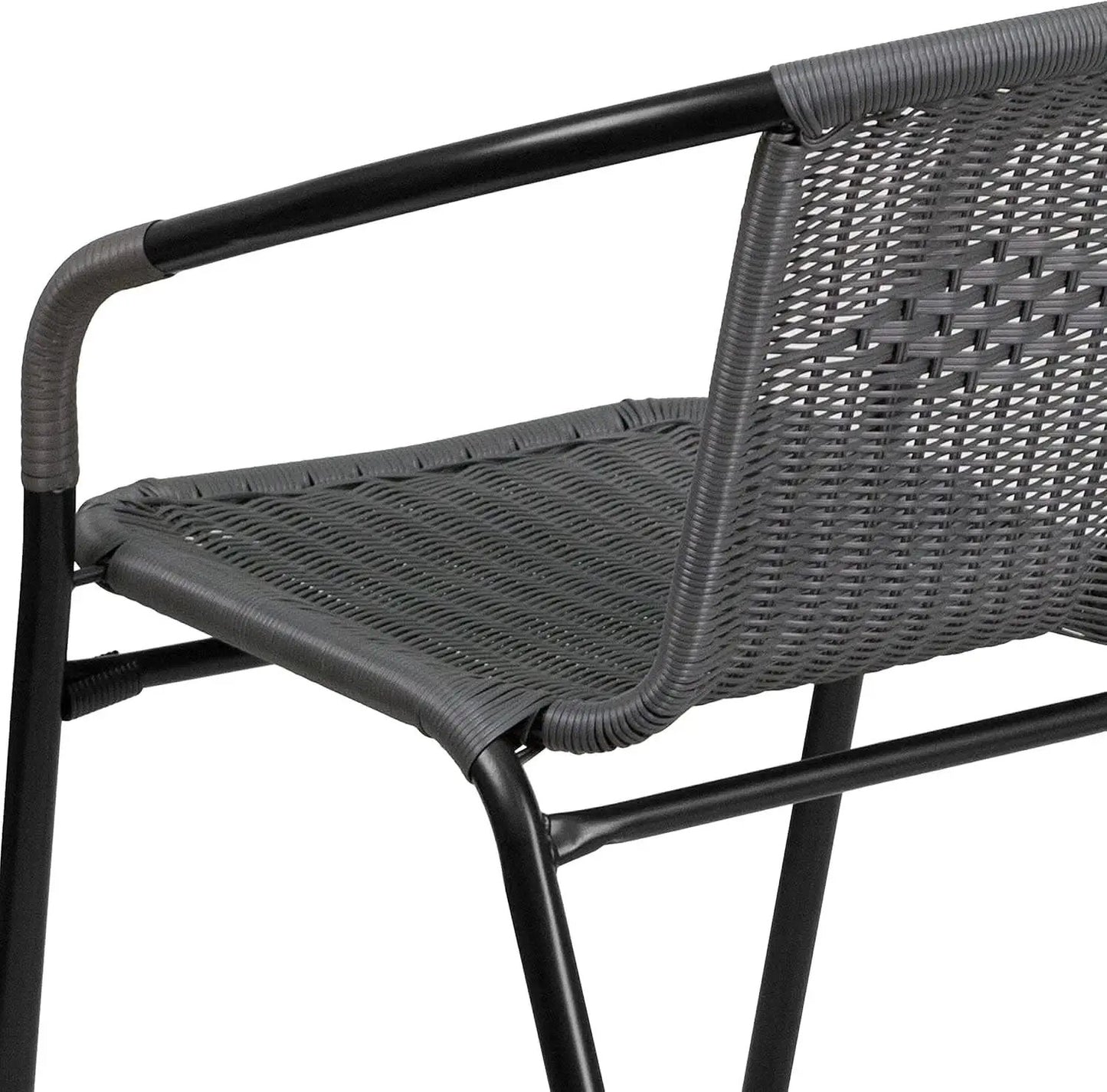 Modern Stackable Rattan Dining Chairs Set for Outdoor from PriceLows™