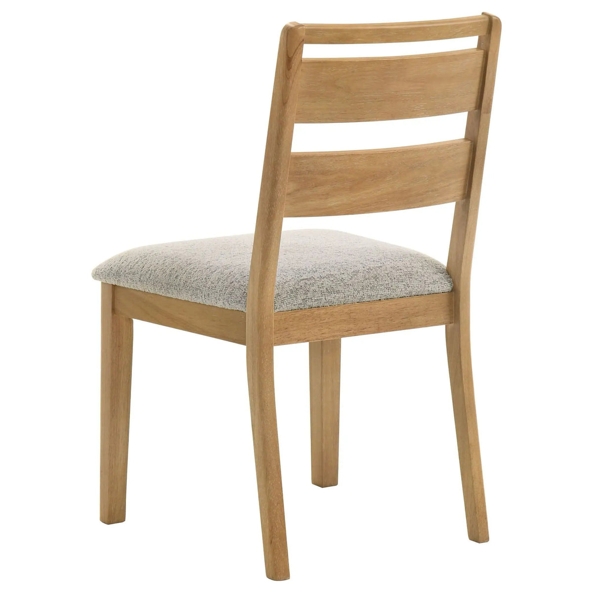 Duncan Ladder Back Dining Side Chair Washed Oak (Set of 2) | 20.25 x 22.5 x 35.75 in | Solid Wood & Fabric | Dining Room