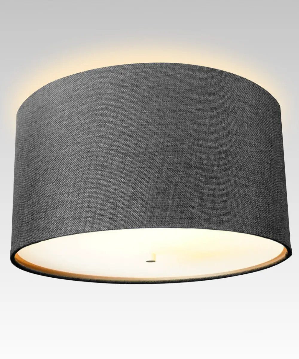 Flush Mount Conversion Kit | 16 Inch Wide | Granite Burlap Hardback Drum