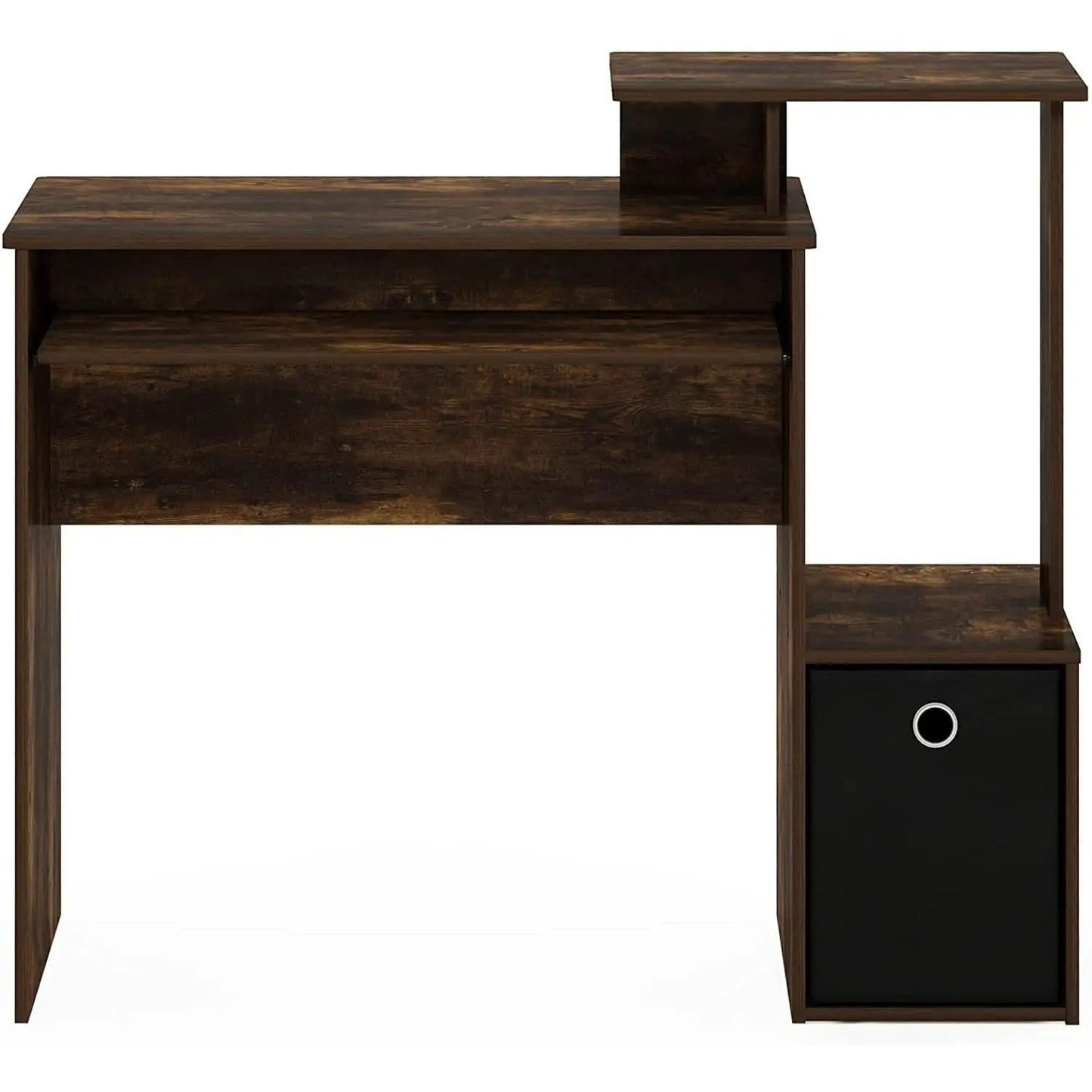 Amber Pine Black Econ Writing Desk With Keyboard Tray from PriceLows™