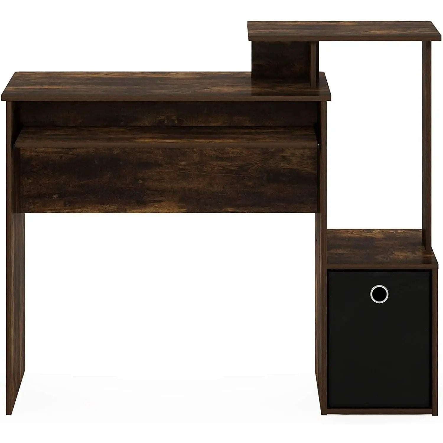 Amber Pine Black Econ Writing Desk With Keyboard Tray from PriceLows™