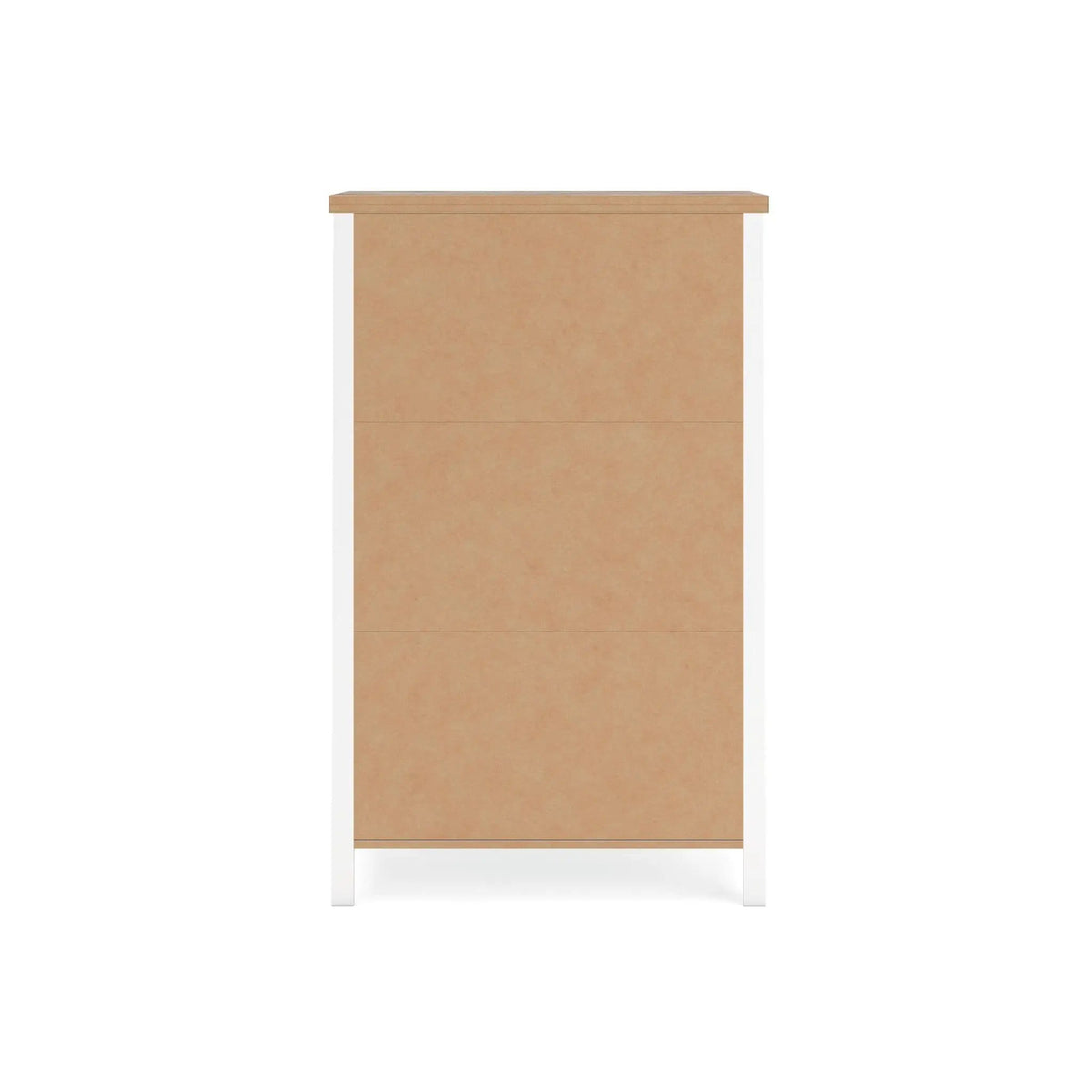 Kerisden Five Drawer Chest | 31.14 x 15.63 x 50.28 in | Engineered Wood & Mdf | White / Brown