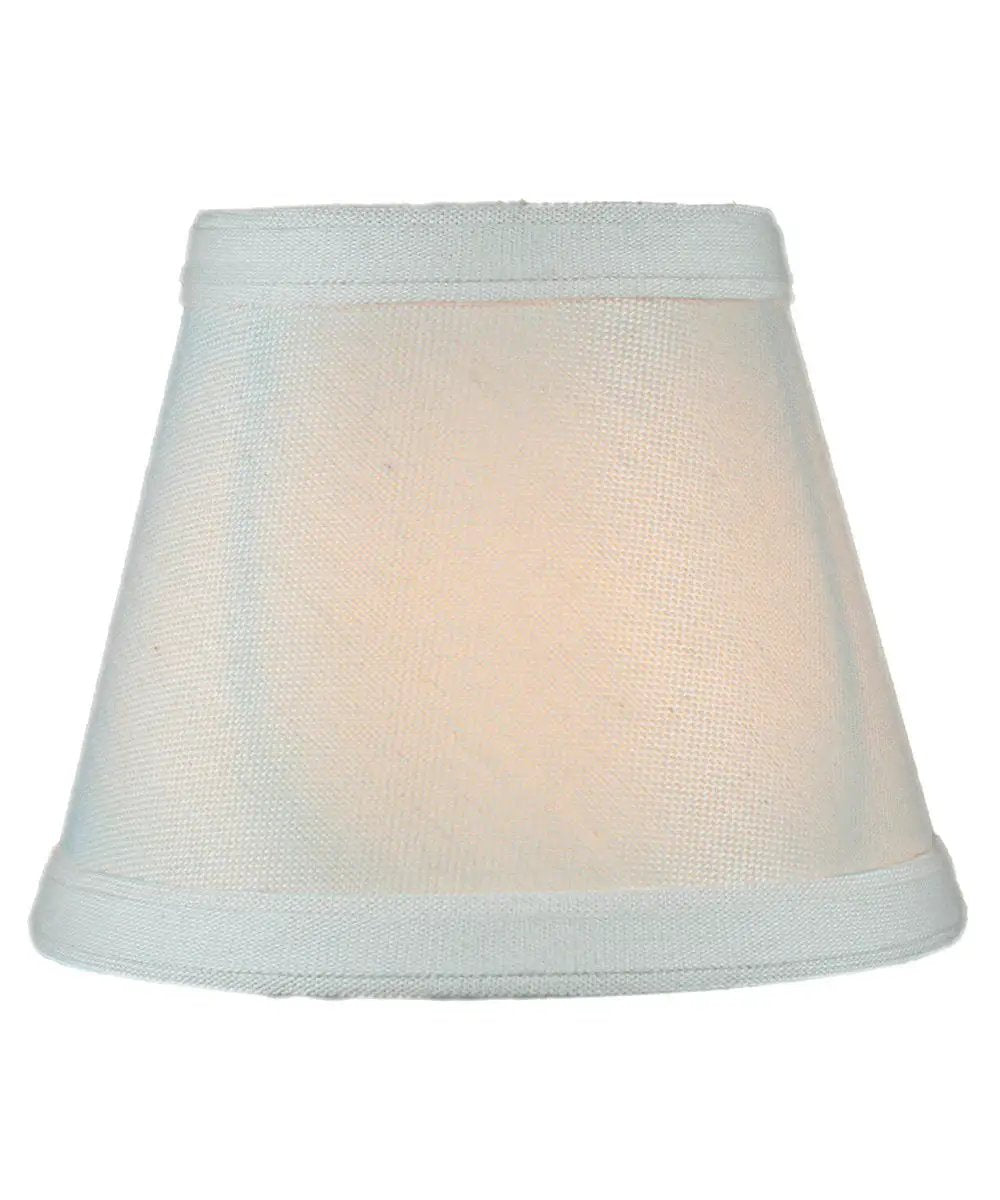 Clip On Candelabra Lamp Shades | 5X4 Inch | Oatmeal Linen | Set Of Six