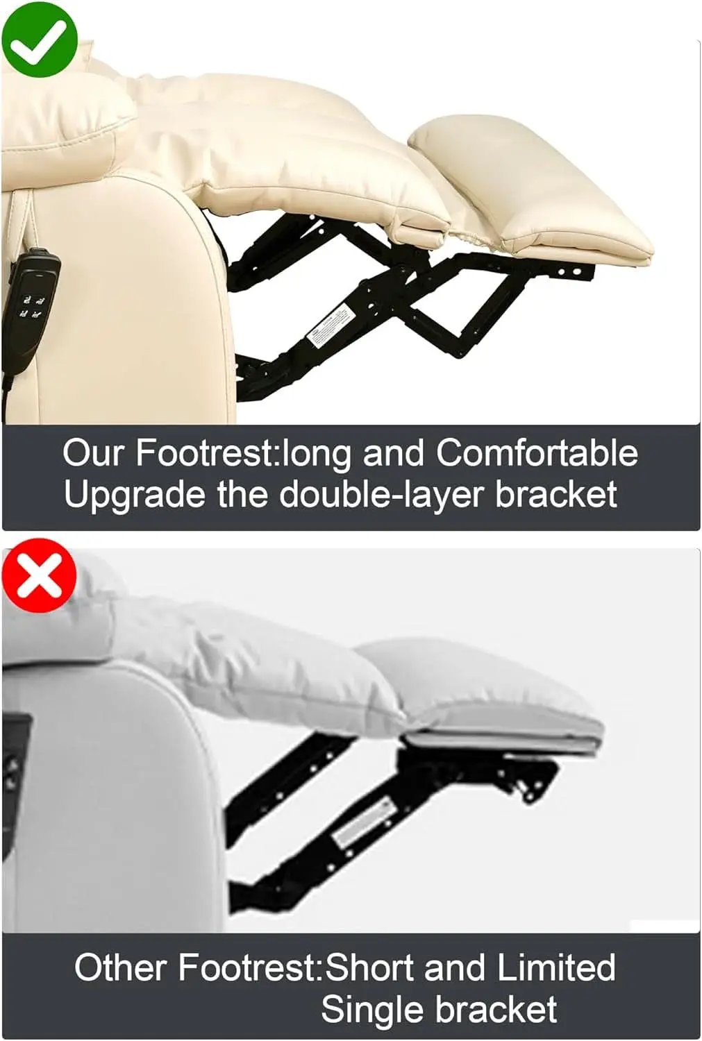 Large Reclining Lift Chair With Dual Motor Massage from PriceLows™