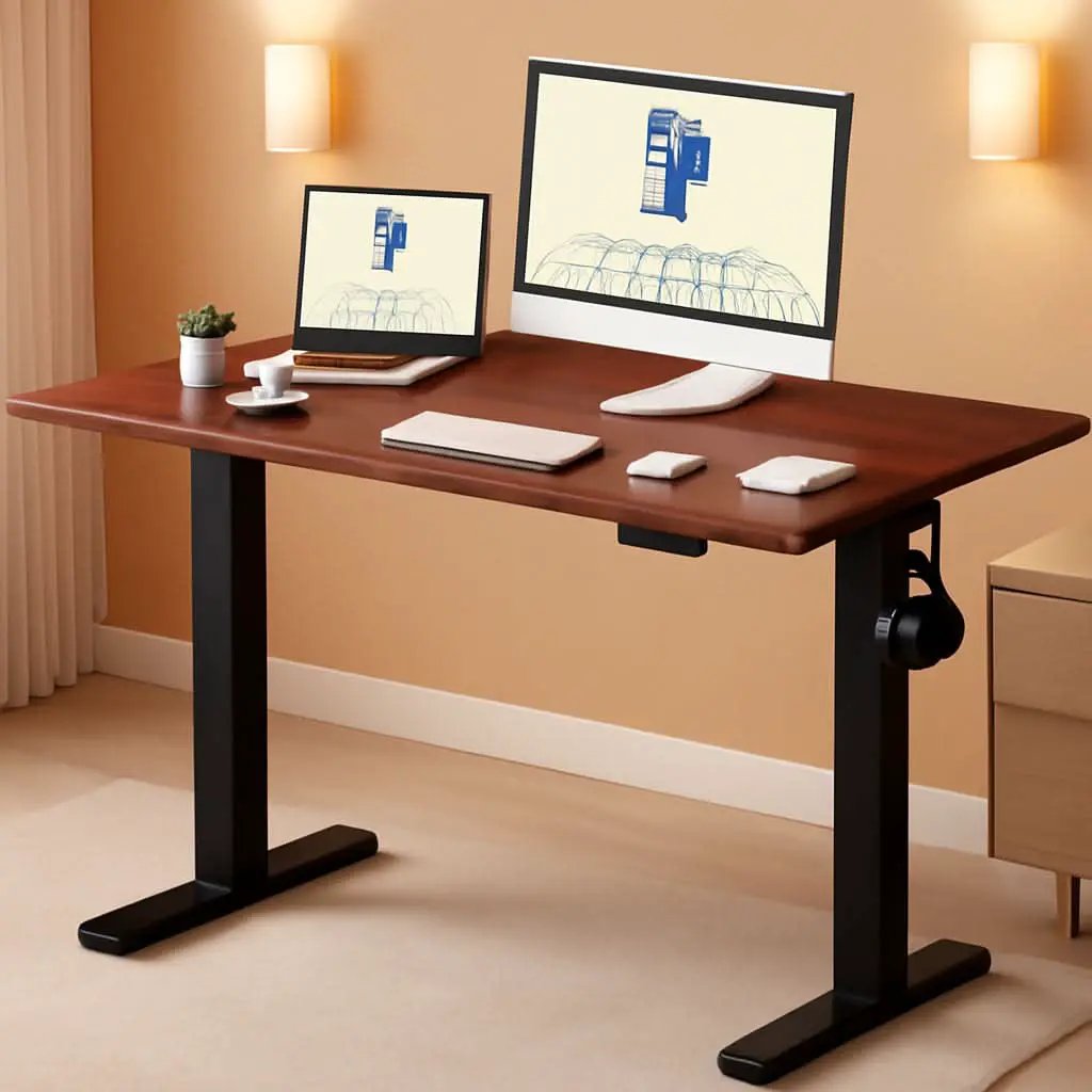 Electric Height Adjustable Standing Desk 48x24 Home Office from PriceLows™