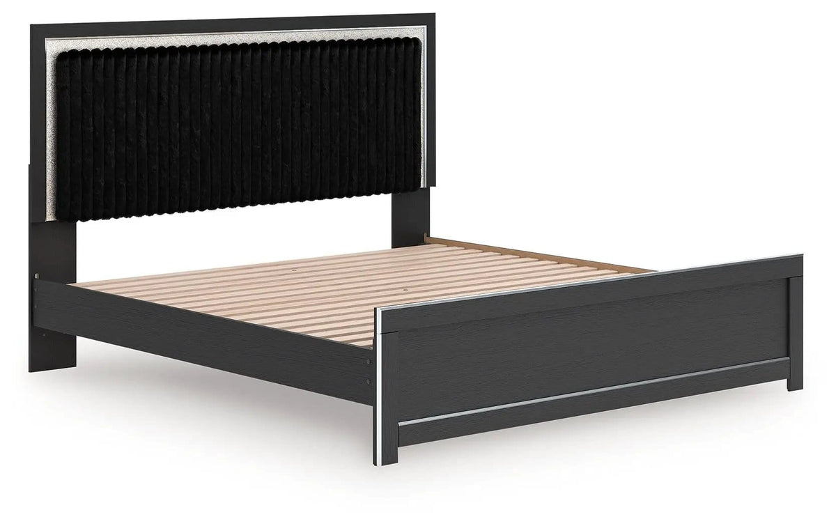 Zuraleus Upholstered Panel Platform Bed With Roll Slats | 4 Pieces | Bedroom Furniture | Bedroom