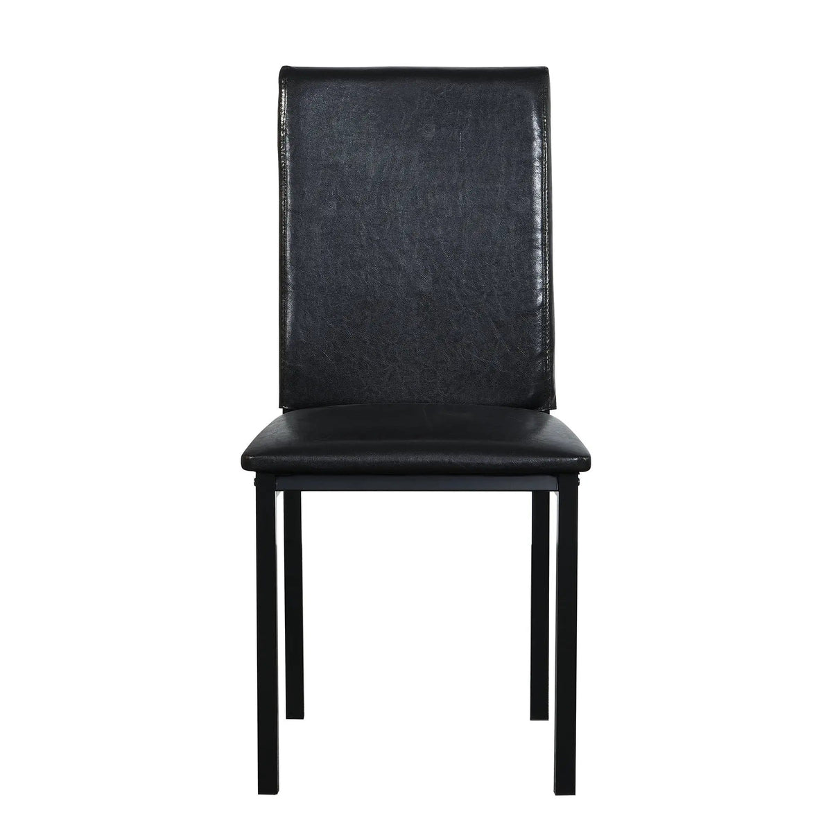 Metal Frame Dining Seats (Set of 4) - | Chair Set | Metal | Black