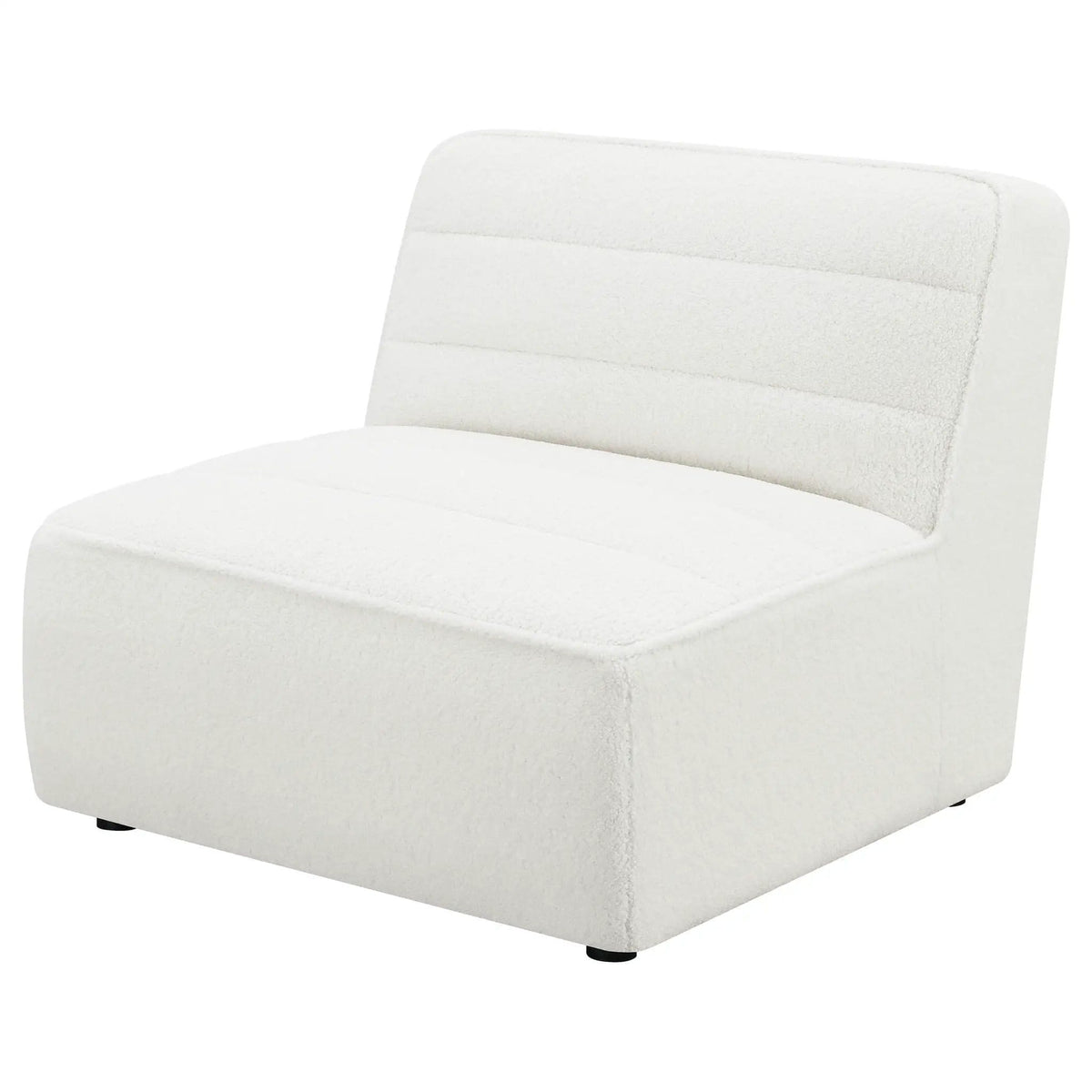 Sunny Upholstered Armless Chair | 34.5 x 37.5 x 32 in | Home Furniture | Natural