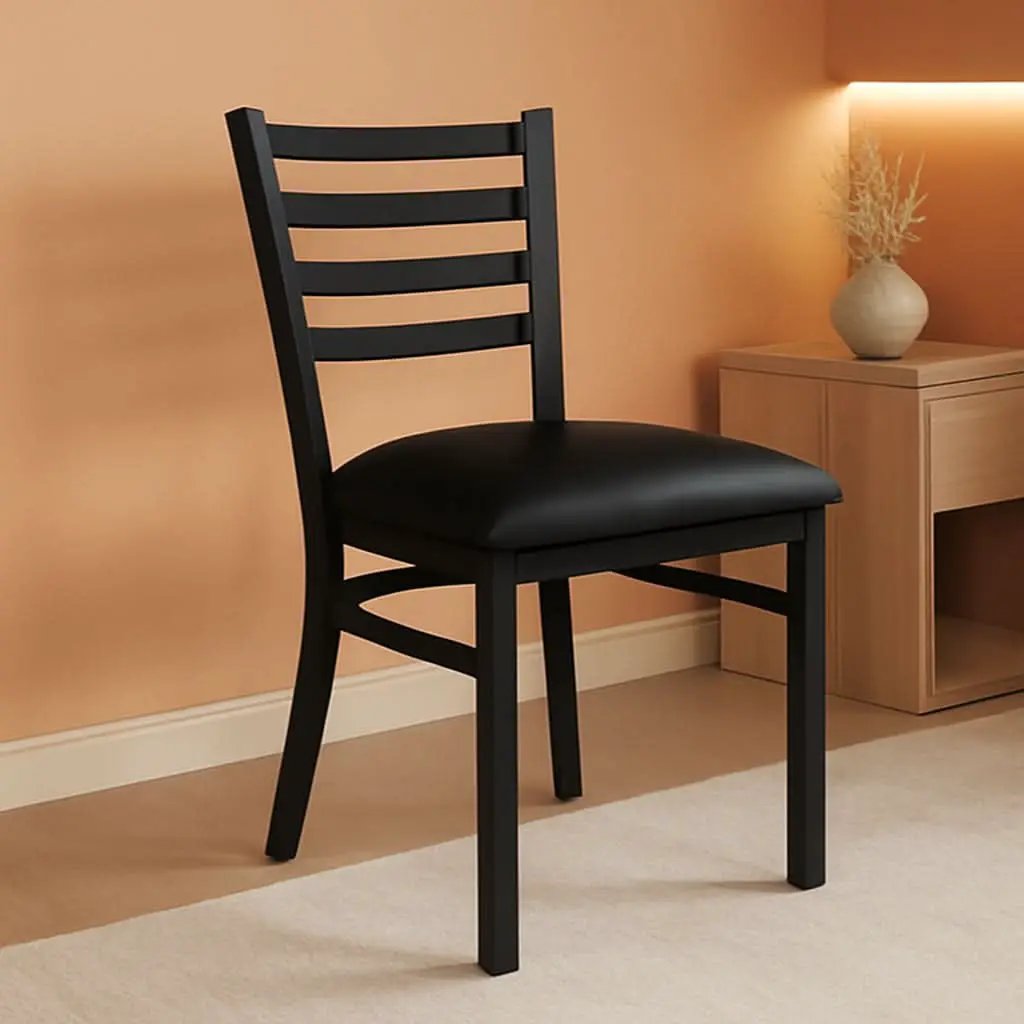 Hercules Series Ladder Back Restaurant Chairs Black from PriceLows™