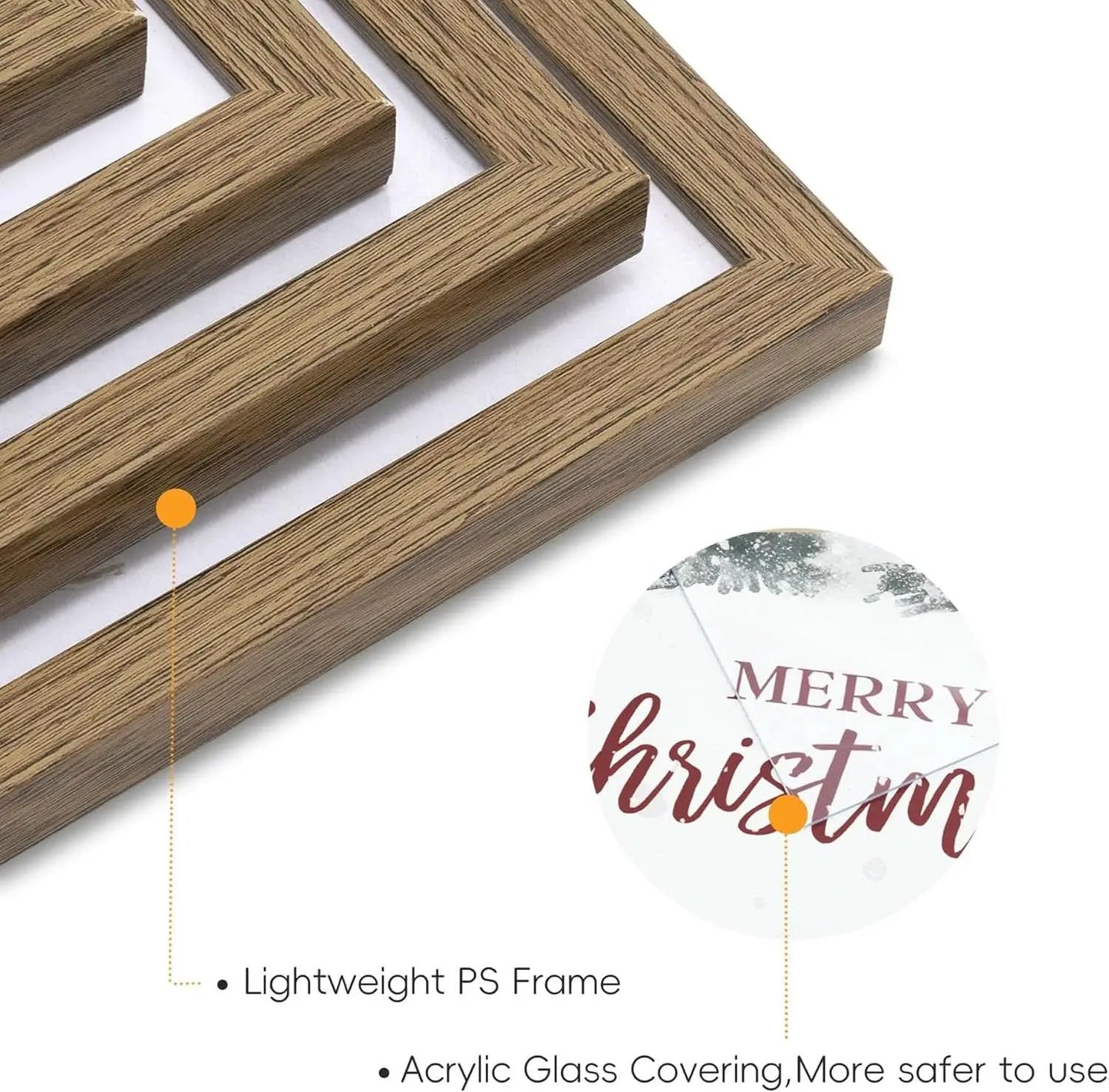 Framed Christmas Forest Wall Art Set 5 Piece Holiday Decor from PriceLows™
