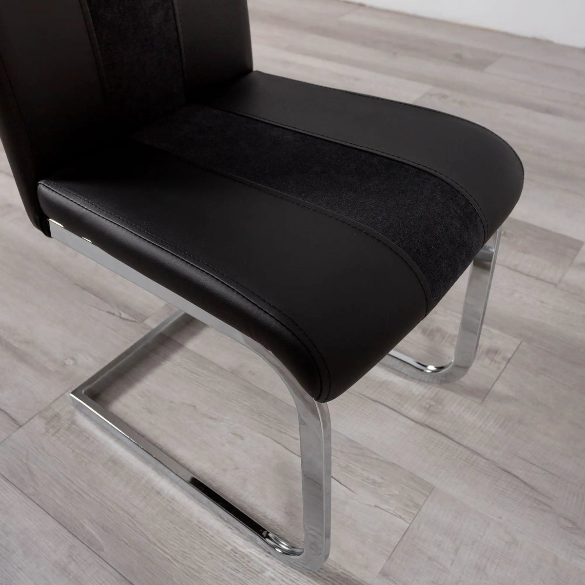 Altis Dining Chairs | Set Of 4 | C-Style Metal Legs | Padded Seats
