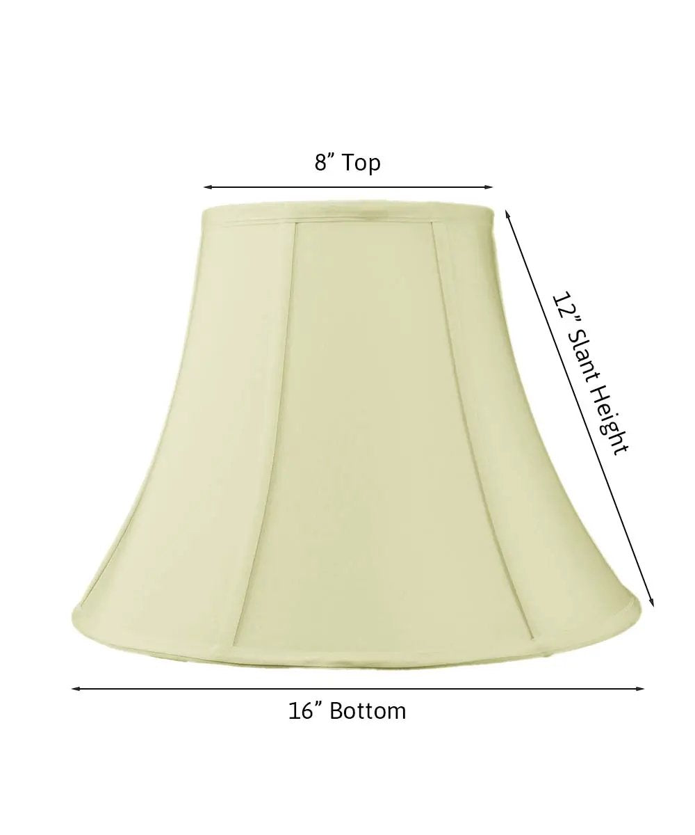 Lampshade Bell | Shantung Fabric | Heavy Interior Lining | 16W X 12H