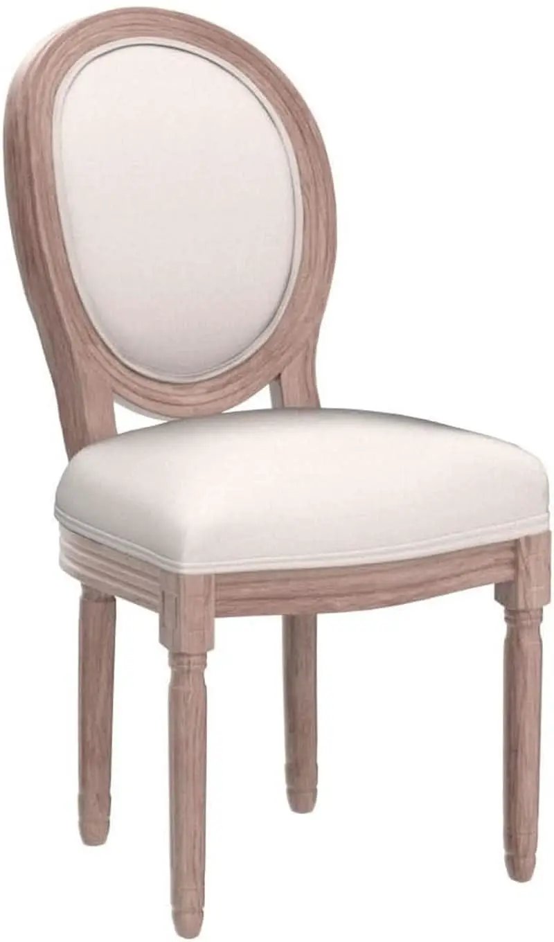 French Country Dining Chairs Set Of 4 With Carved Solid Wood Frames from PriceLows™