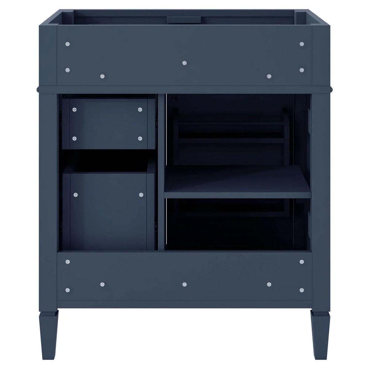 Bathroom Vanity | 3 Drawers | Blue Finish | Tip Out