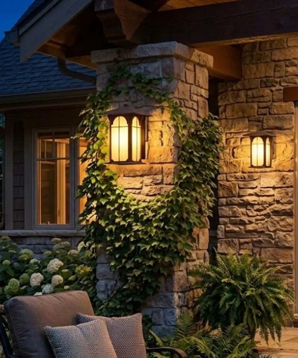 Outdoor Wall Lantern | 14H 1-Light | Olde Brick Bronze | Amber Honey Opal