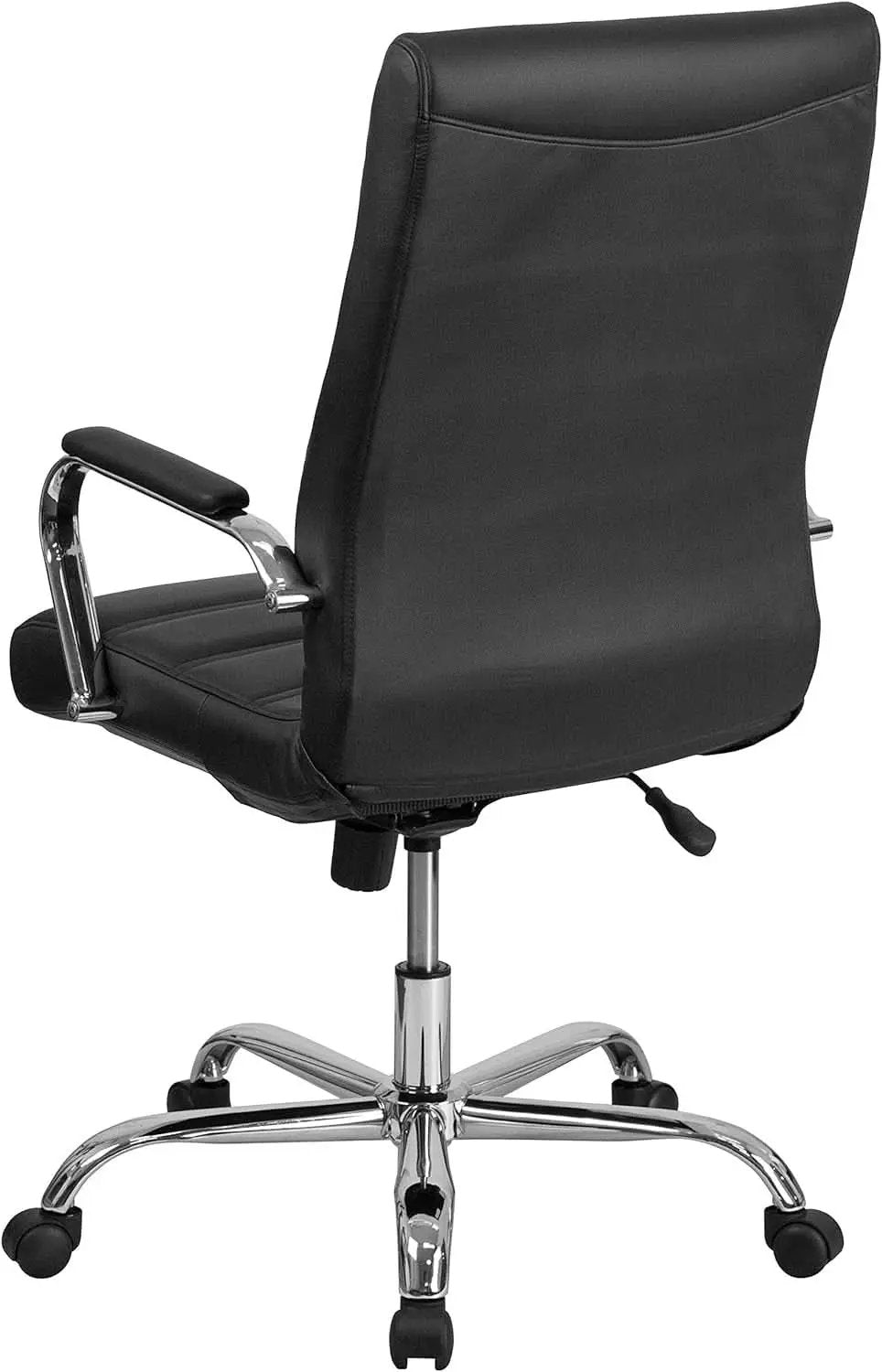 Whitney High Back Leathersoft Desk Chair Adjustable Height Swivel Black Chrome from PriceLows™