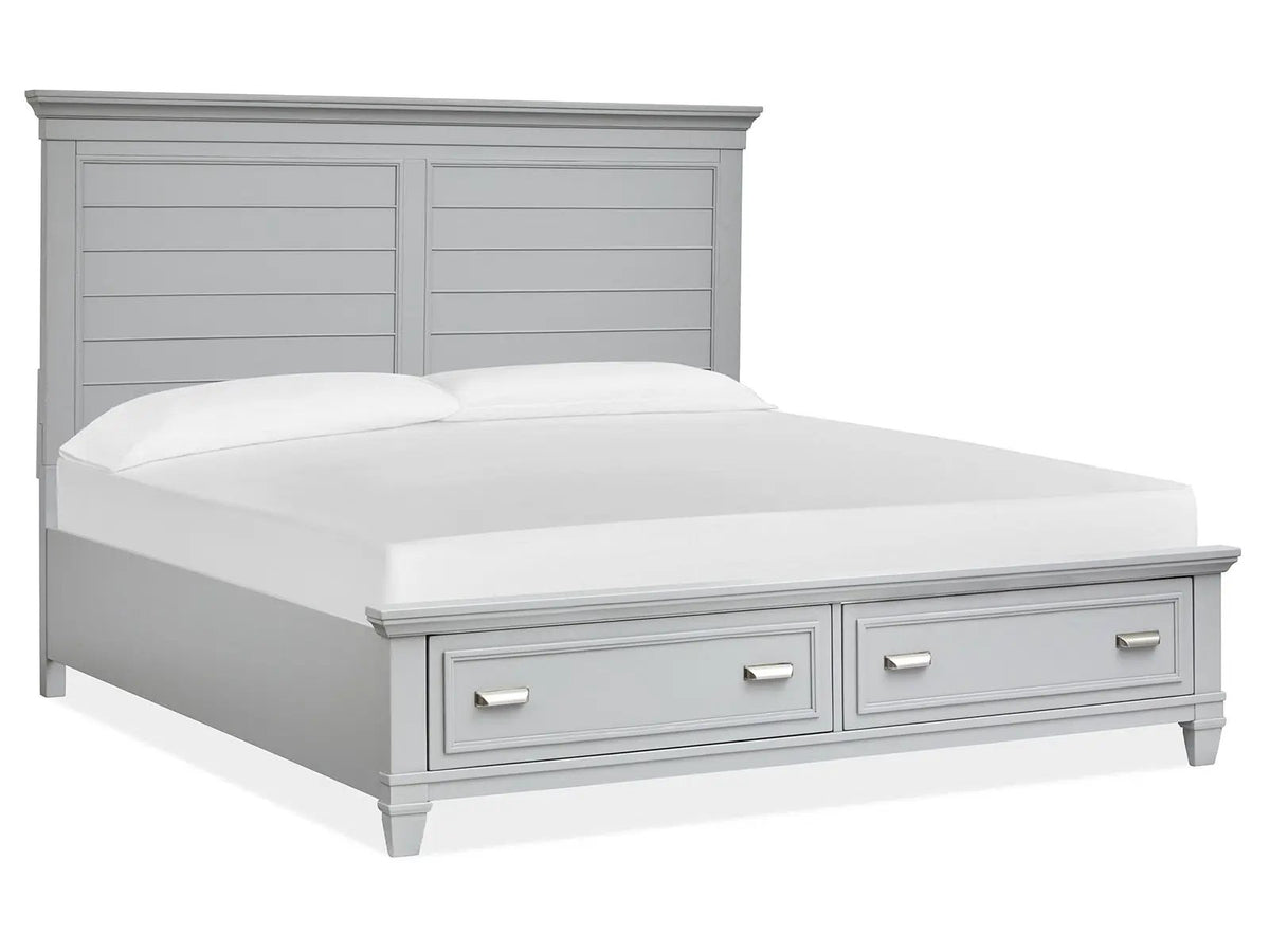 Charleston Panel Storage Bed | Transitional Style | Clean Shapes Crisp Lines | 88.63 Inch Length