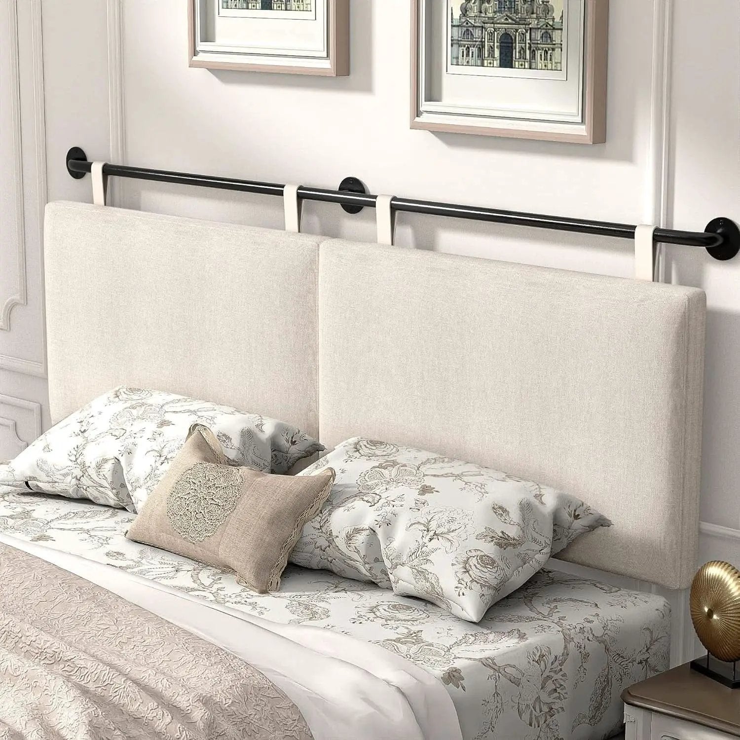 Adjustable Wall Mounted King Size Headboard with Tufting from PriceLows™