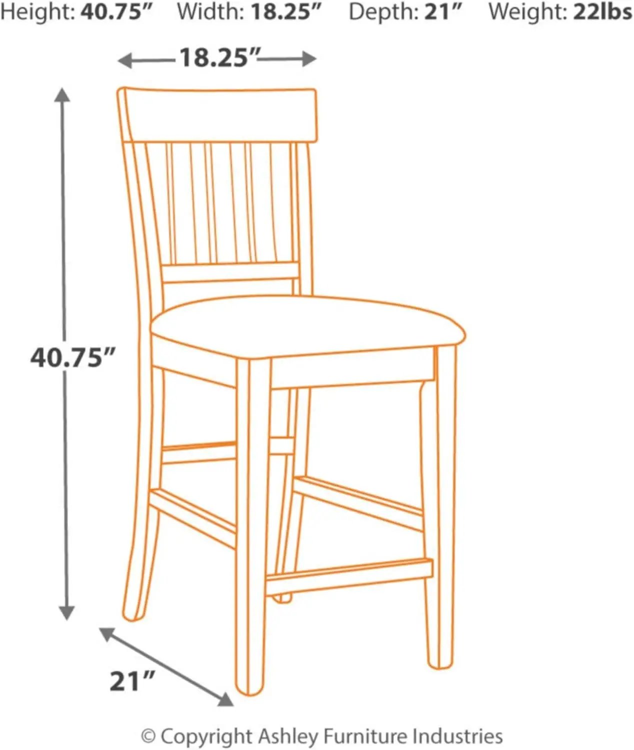 Haddigan 24 Inch Dark Brown Upholstered Bar Stool Set Of 2 from PriceLows™