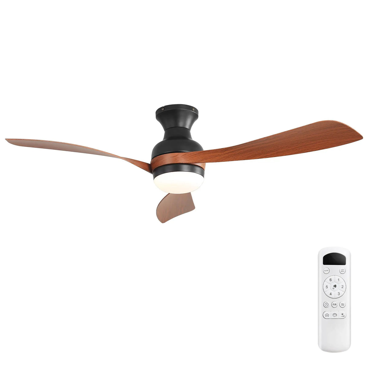 LED Ceiling Fan With Remote | 3 Blades | Reversible DC Motor | 6 Speeds Dimmable Light