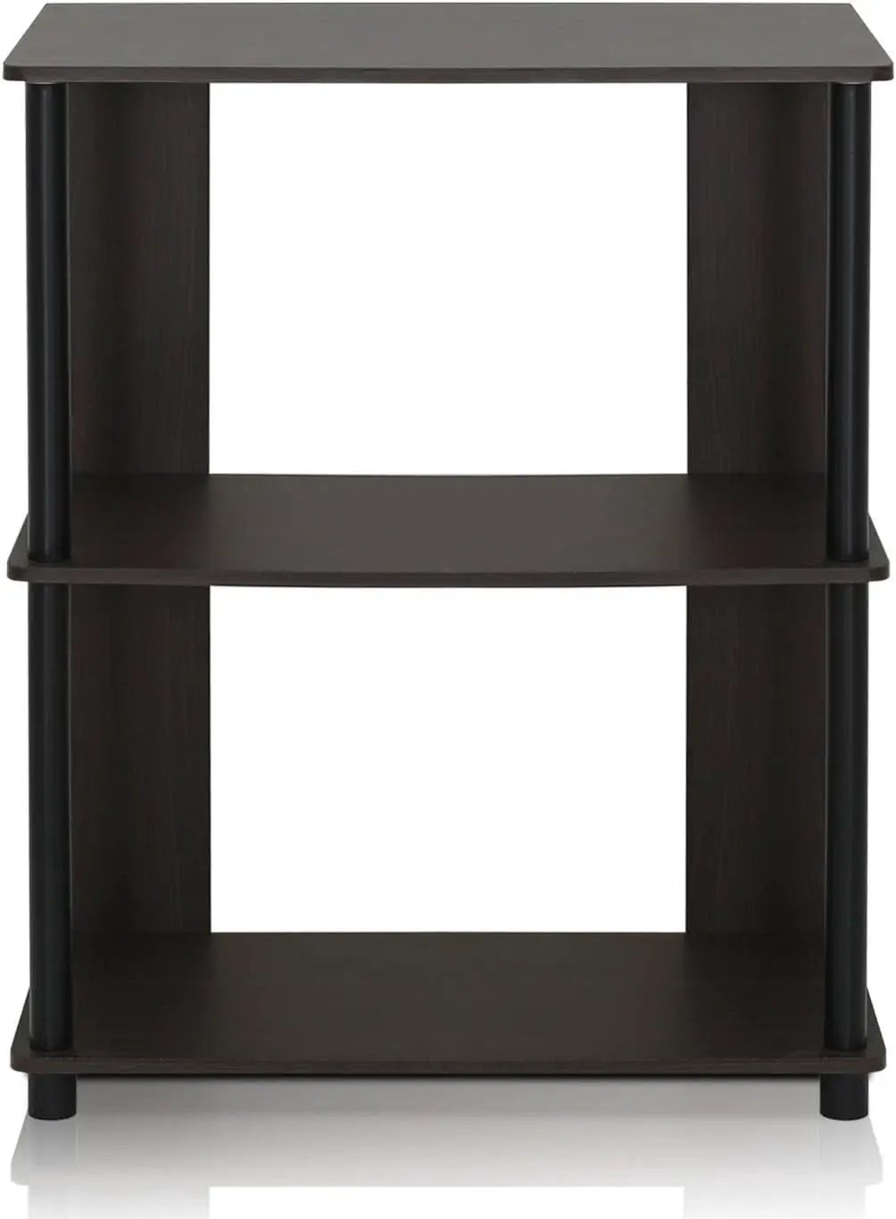 Jaya 3 Tier Walnut Bookcase Display Rack for Living Room from PriceLows™