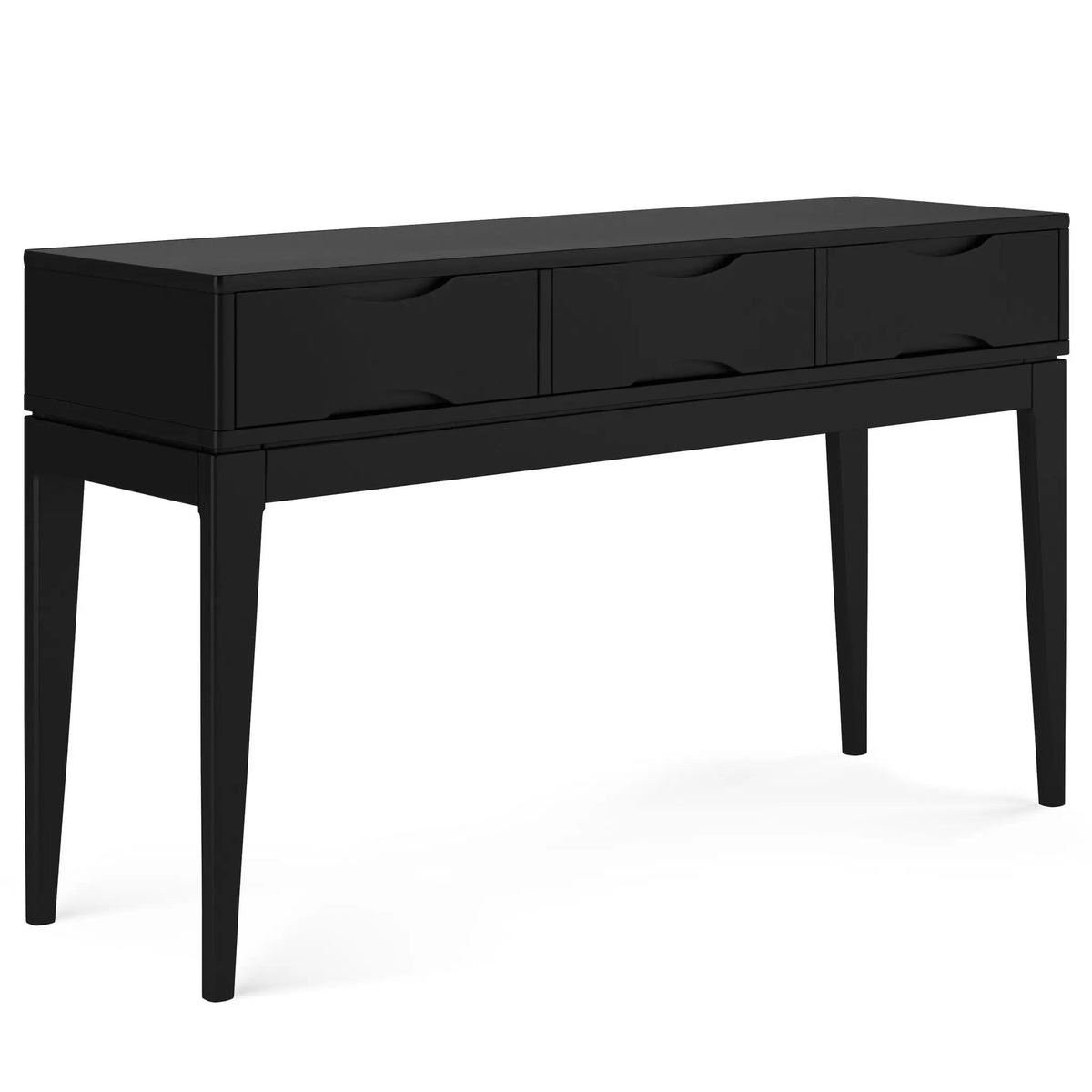 Harper Handcrafted Console Sofa Table | 54 Inch Width | Solid Rubberwood Hardwood | Metal Drawer Glides