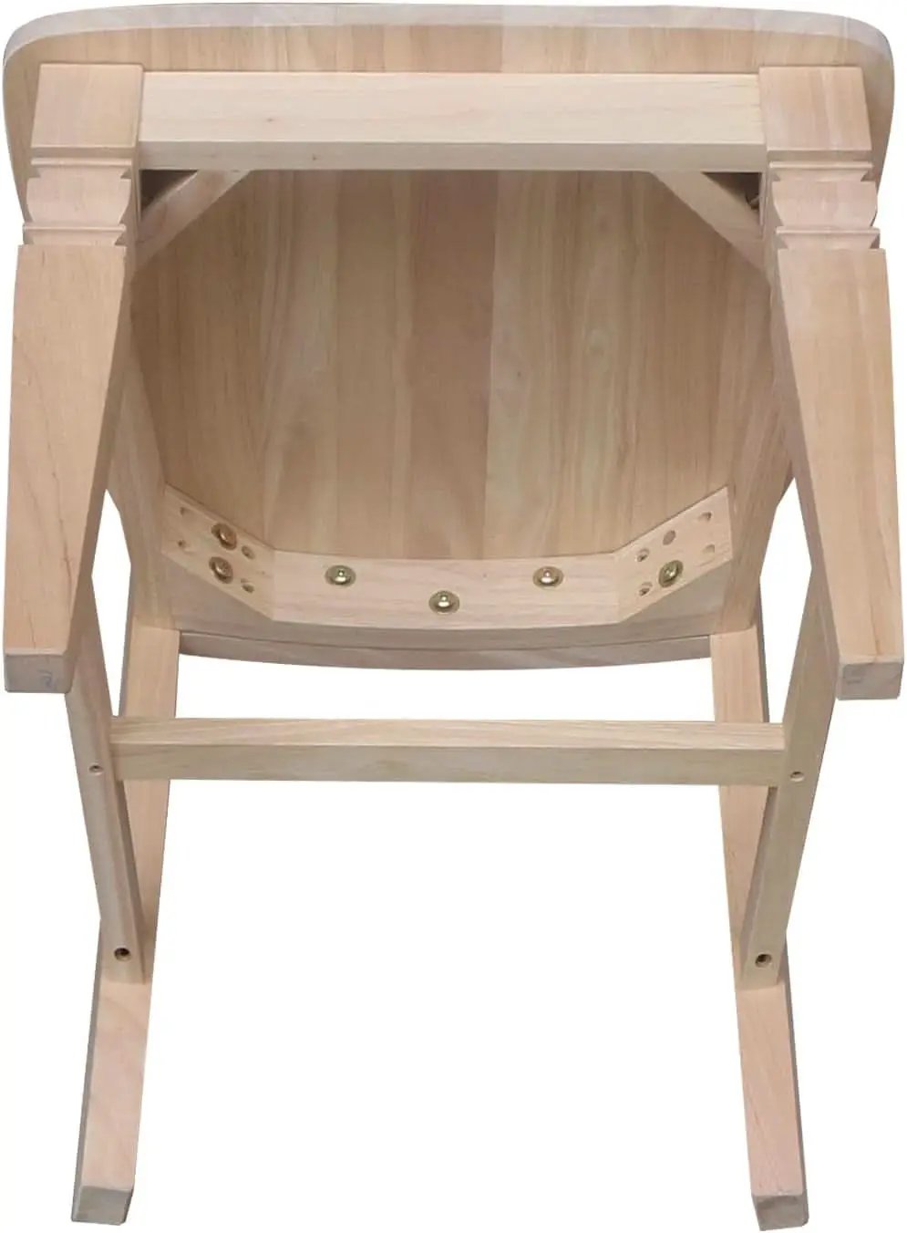 Two Java Dining Chairs Unfinished Parawood 225 Lb Capacity from PriceLows™