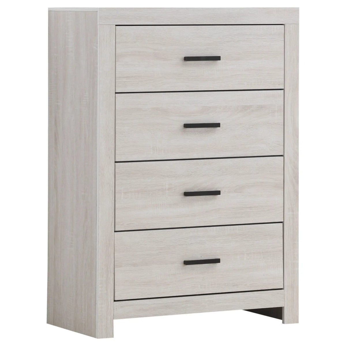 Brantford 4-drawer Bedroom Chest Coastal | 31.5 x 16.25 x 44.75 in | Engineered Wood & Veneer | White
