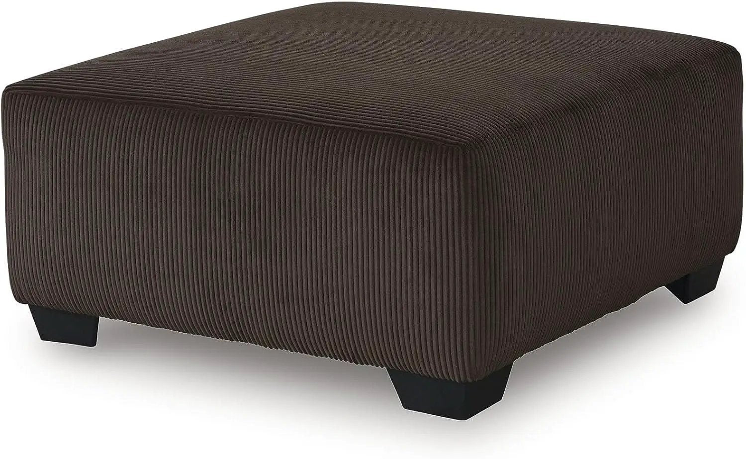 Ottoman Dark Brown Textured Stripe Statement Piece from PriceLows™