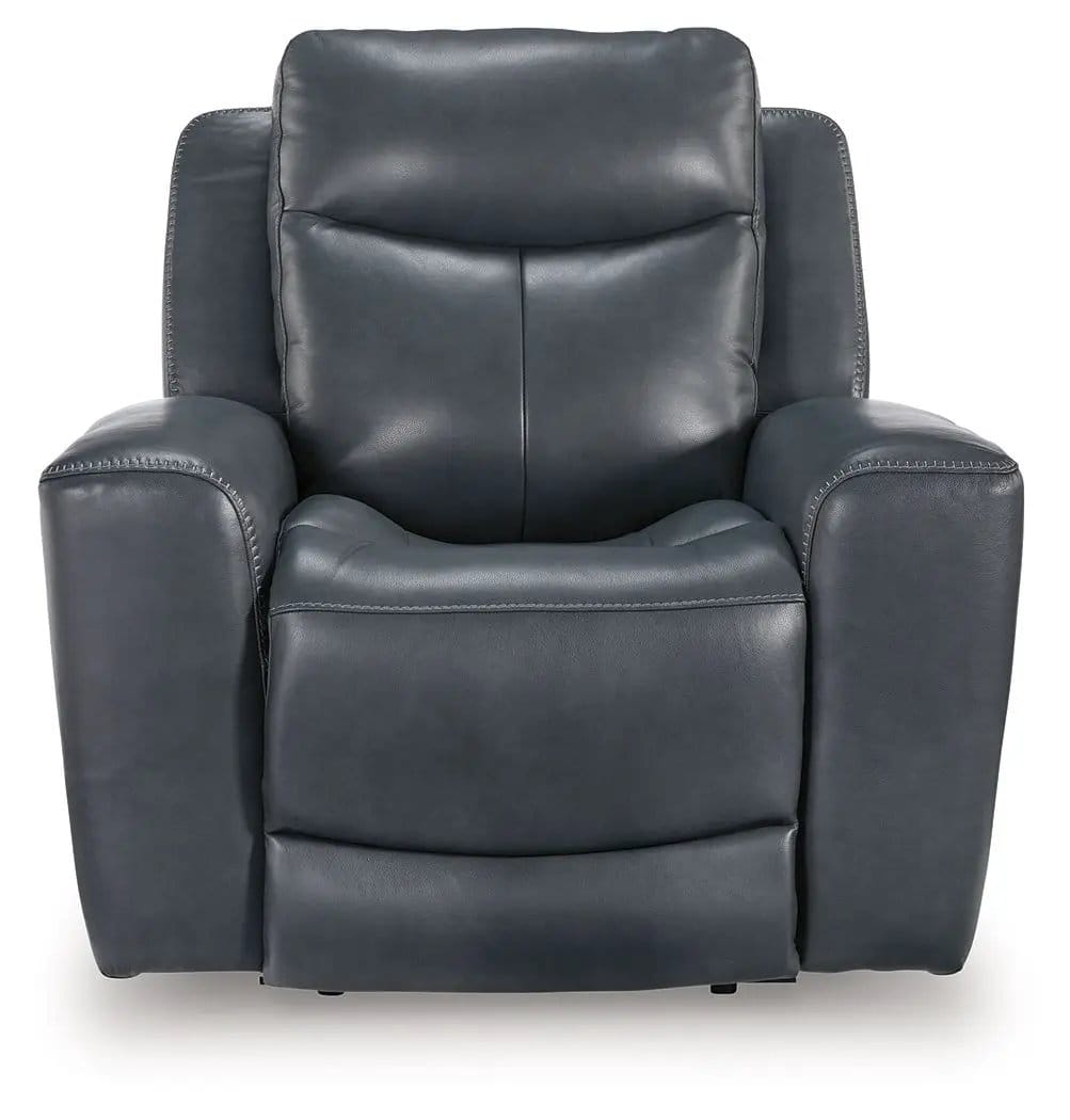 Bexhurst Power Recliner With Adjustable Headrest Reclining Chair | 2 Pieces | Faux Leather | Living Room