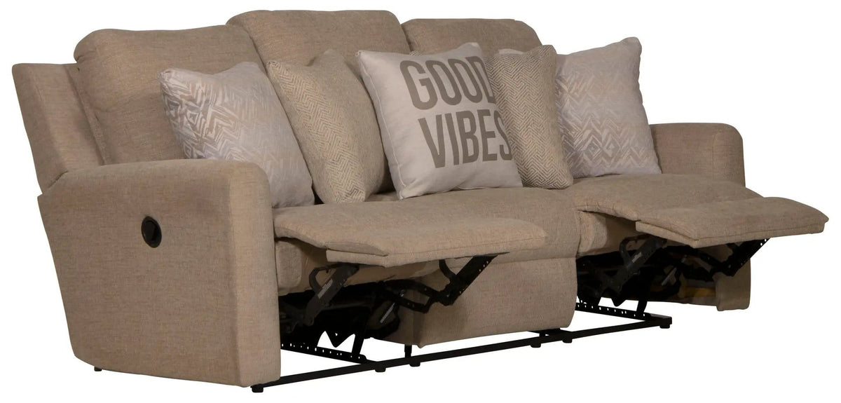Calvin Reclining Sofa | 4 Pieces | Chenille & Fabric | Living Room