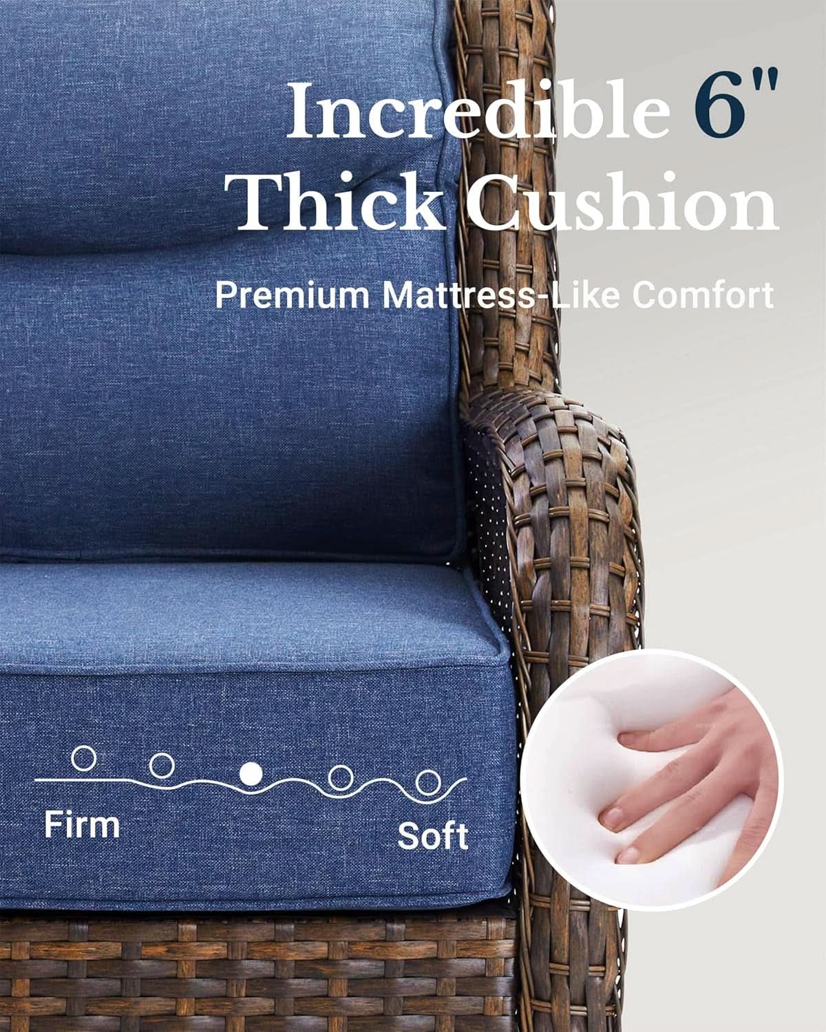 Luxury Outdoor Patio Furniture Set with Thick Cushions from PriceLows™